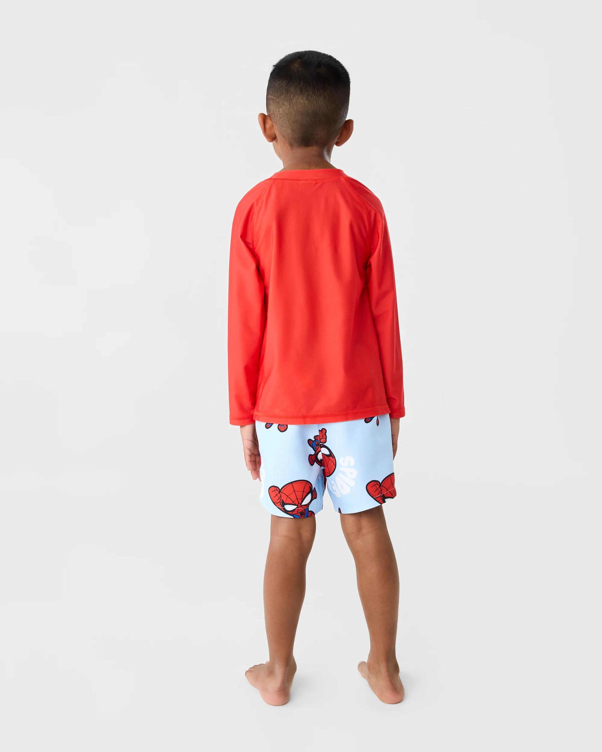 6 Spider-Man License Long Sleeve Rash Vest Spiderman, 6 of 6