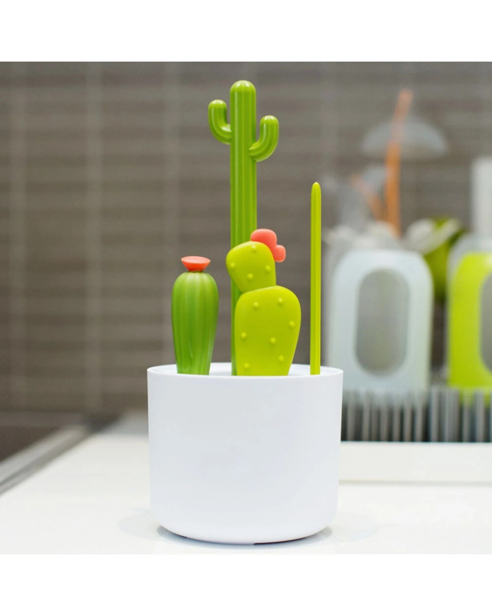 8 Boon 8pc Cacti Bottle Brush Set - Multi, 8 of 8