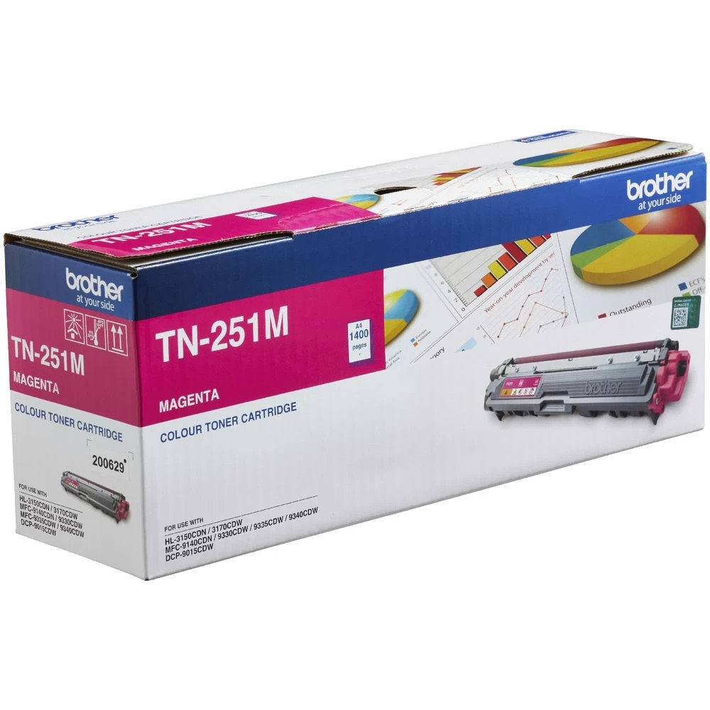 2 Brother TN 251 Toner Cartridge Magenta, 2 of 2