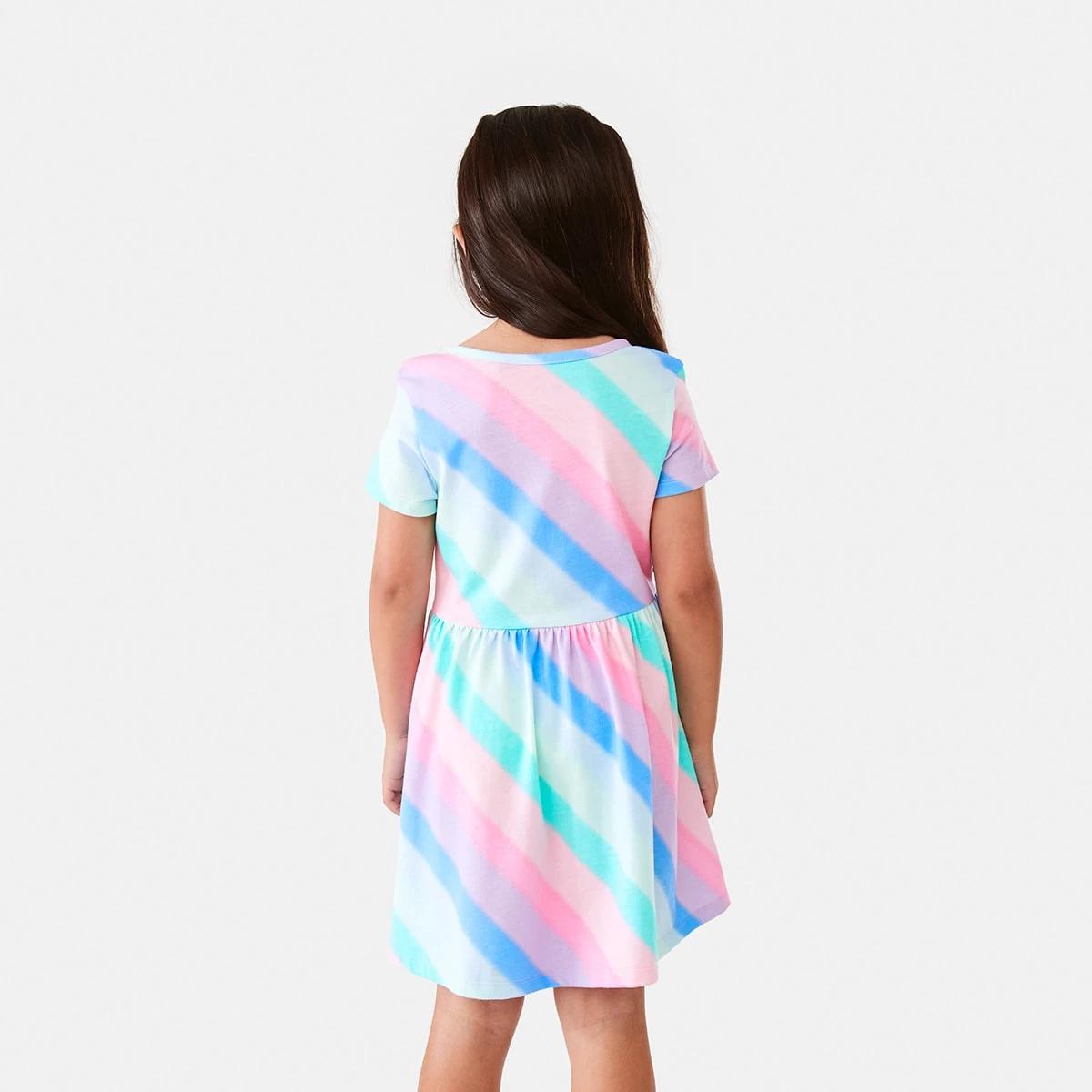 2 Jersey Dress Rnbw Strp, 2 of 9