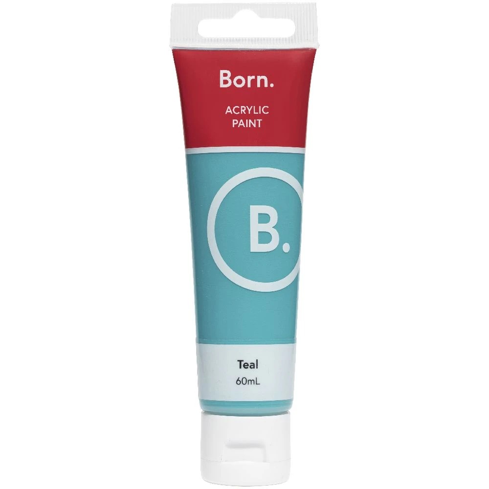 2 Born Acrylic Paint 60mL Teal, 2 of 3