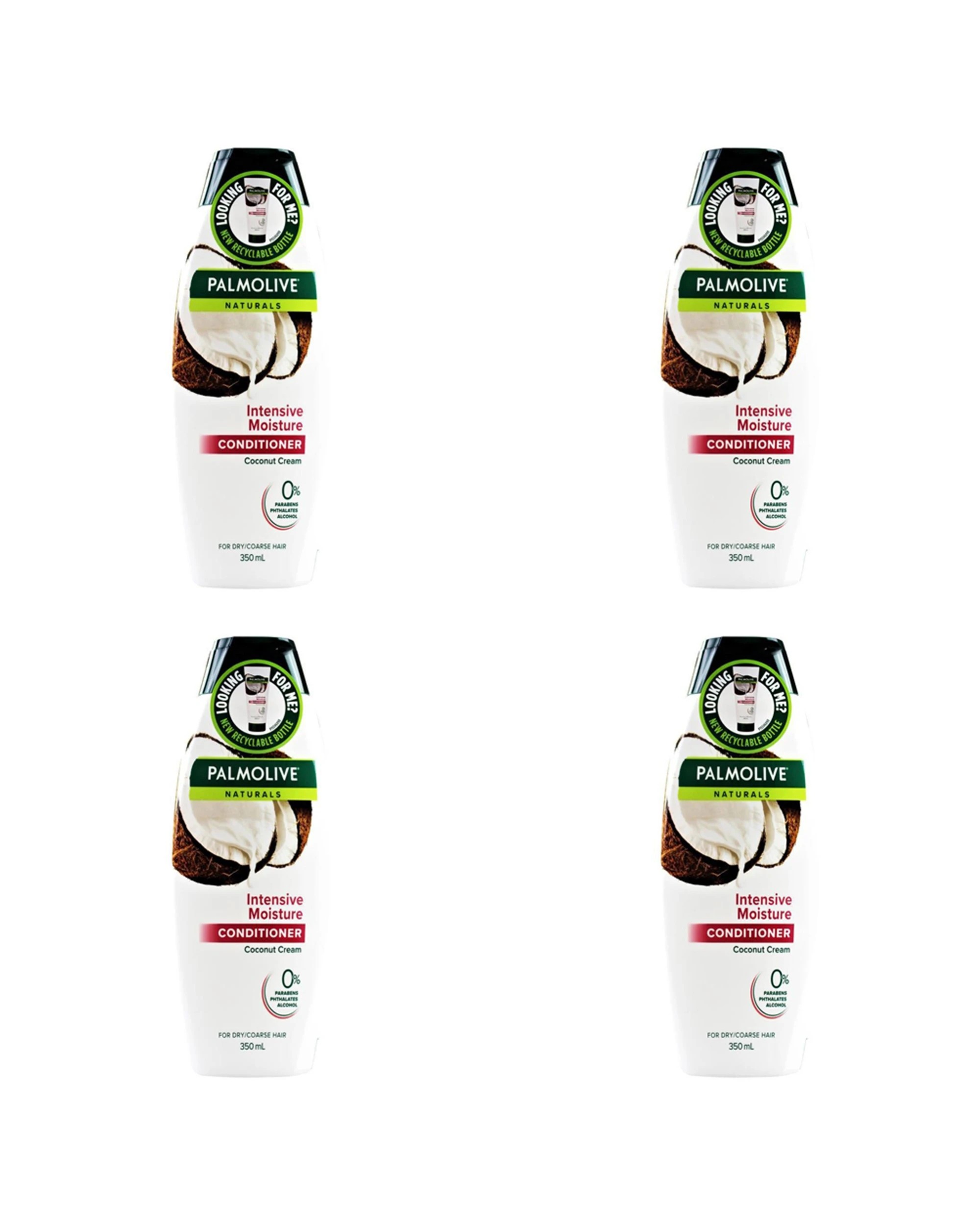 1 Palmolive Conditioner Intensive Moisture Coconut 350ml 4PK Nourishin - White, 1 of 3