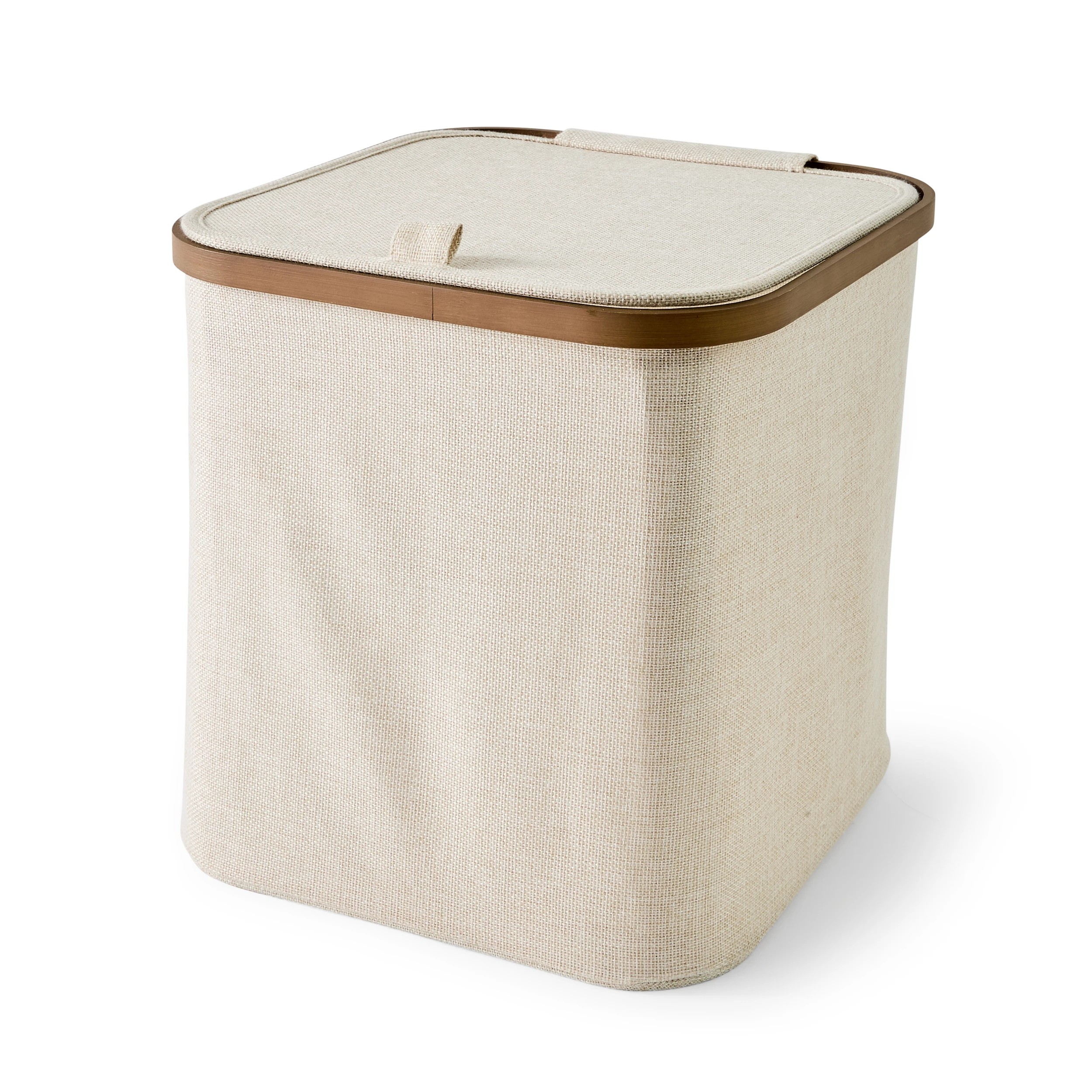 3 Linen Look Walnut Look Tall Box, 3 of 7