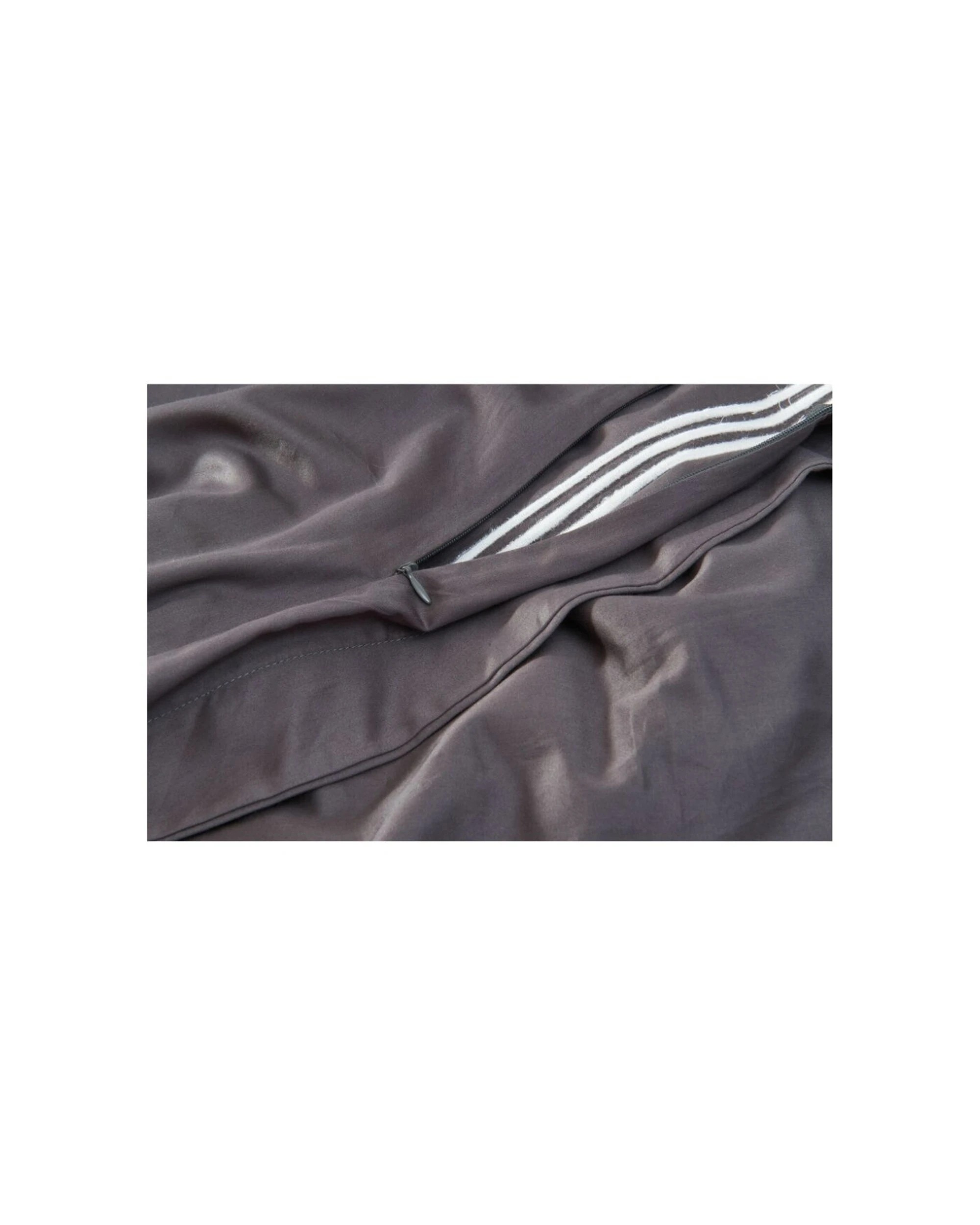 7 Grosvenor House 500TC Hotel Embroidered Quilt Set Queen - Charcoal, 7 of 8