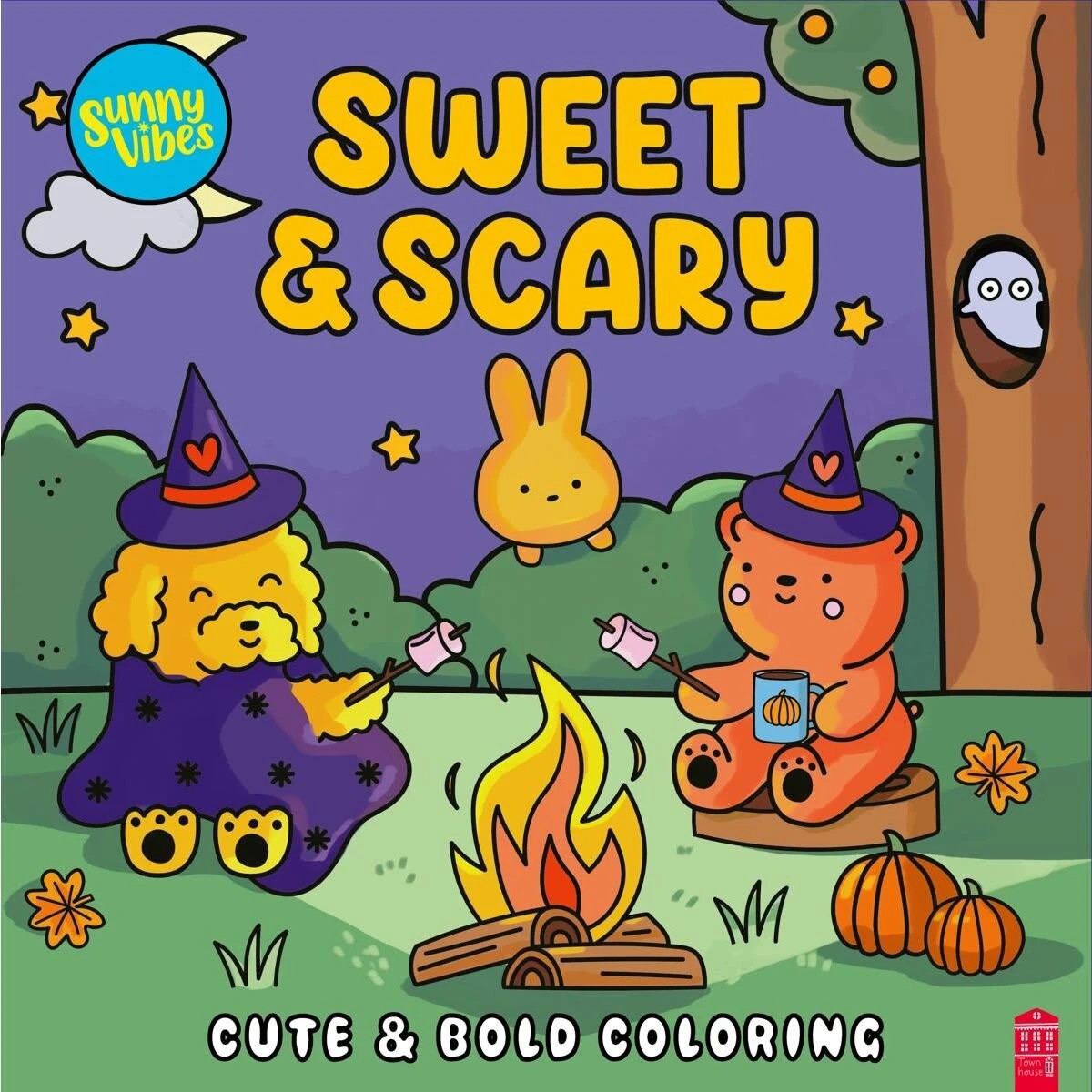 1 Sunny Vibes Sweet and Scary Cute & Bold Colouring Book