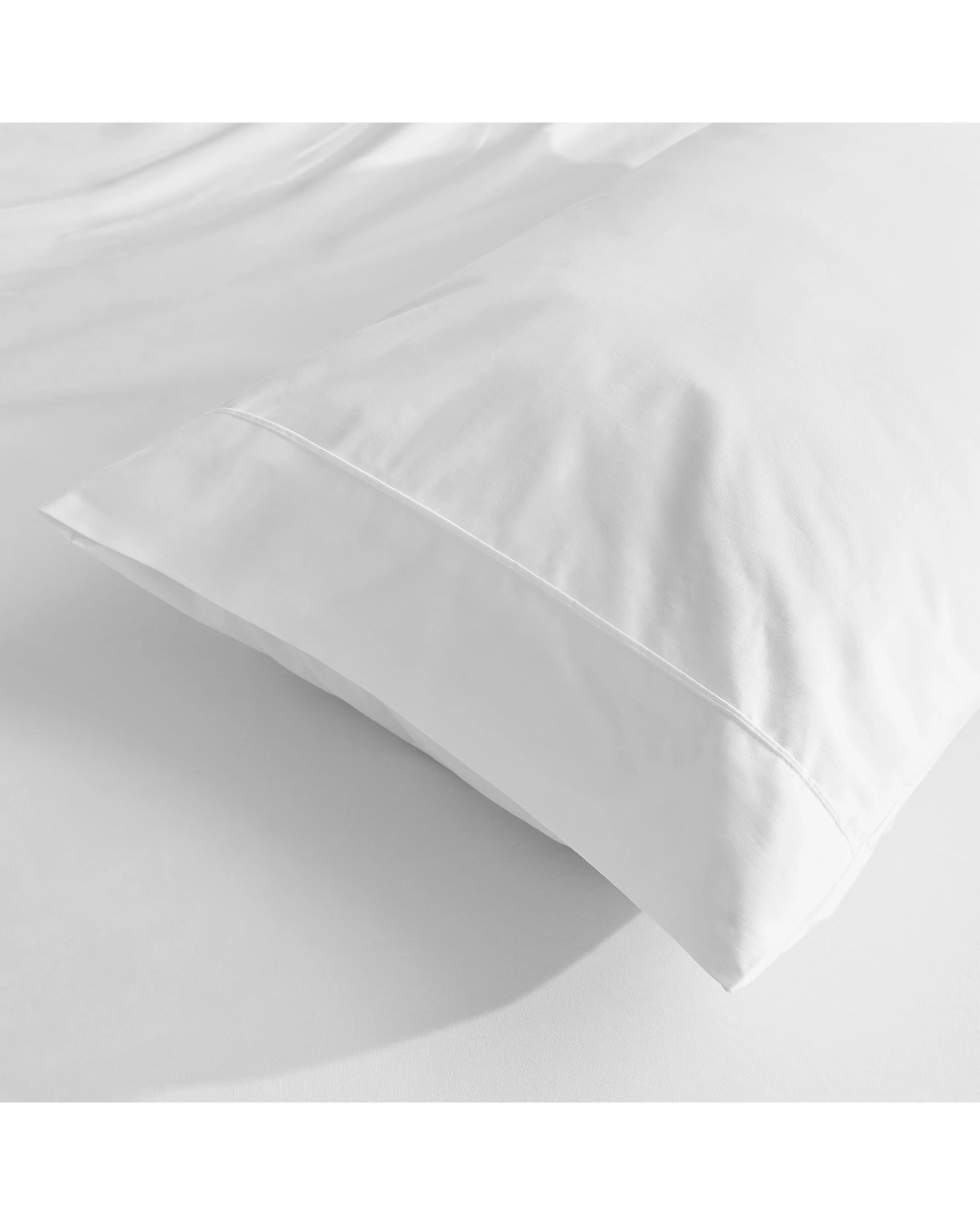 3 Dreamaker 300TC Cotton Percale King Pillowcase Twin Pack - White, 3 of 7