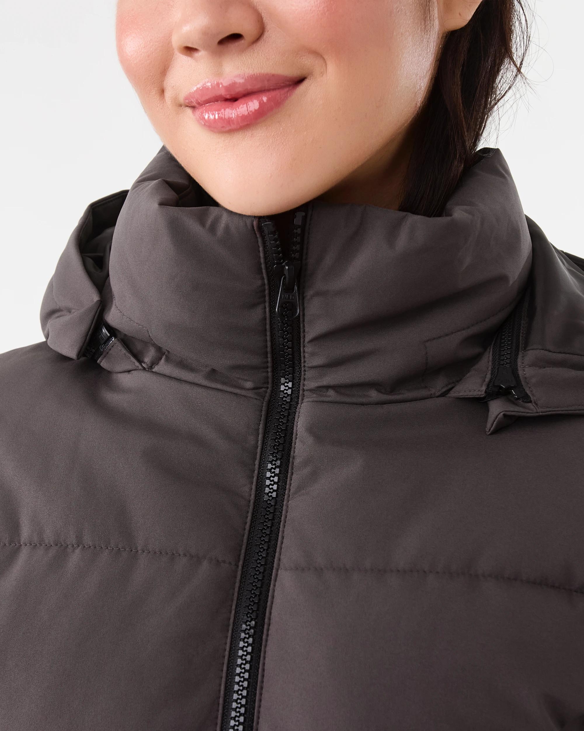 7 Active Womens Core Puffer Jacket Espresso, 7 of 10