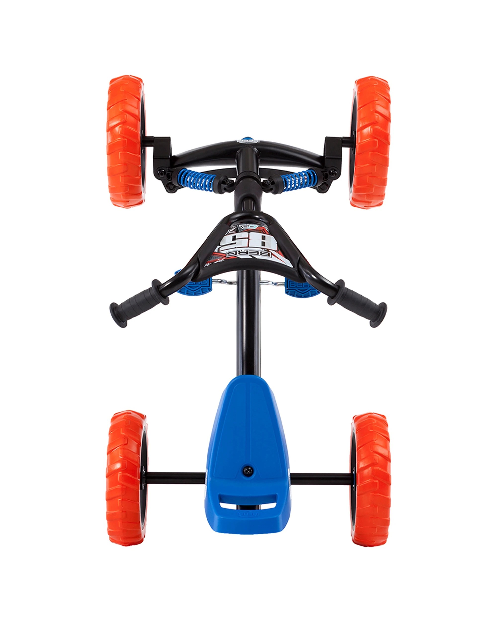 4 Berg Buzzy Nitro Kids Pedal Go Kart Orange Blue 2-5 Years Stable Adjustable Seat Eva Tyres - Orange, 4 of 5