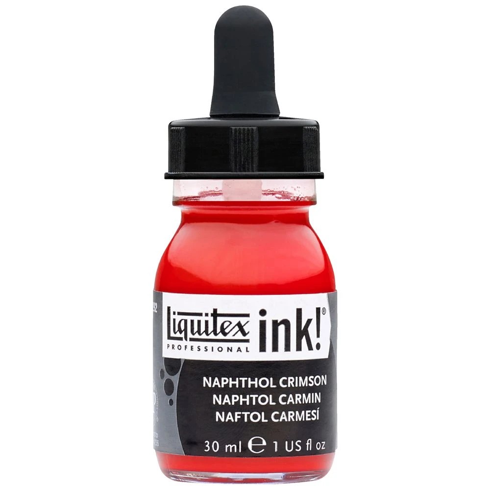 1 Liquitex Professional Ink 30mL Napthol Crimson, 1 of 2