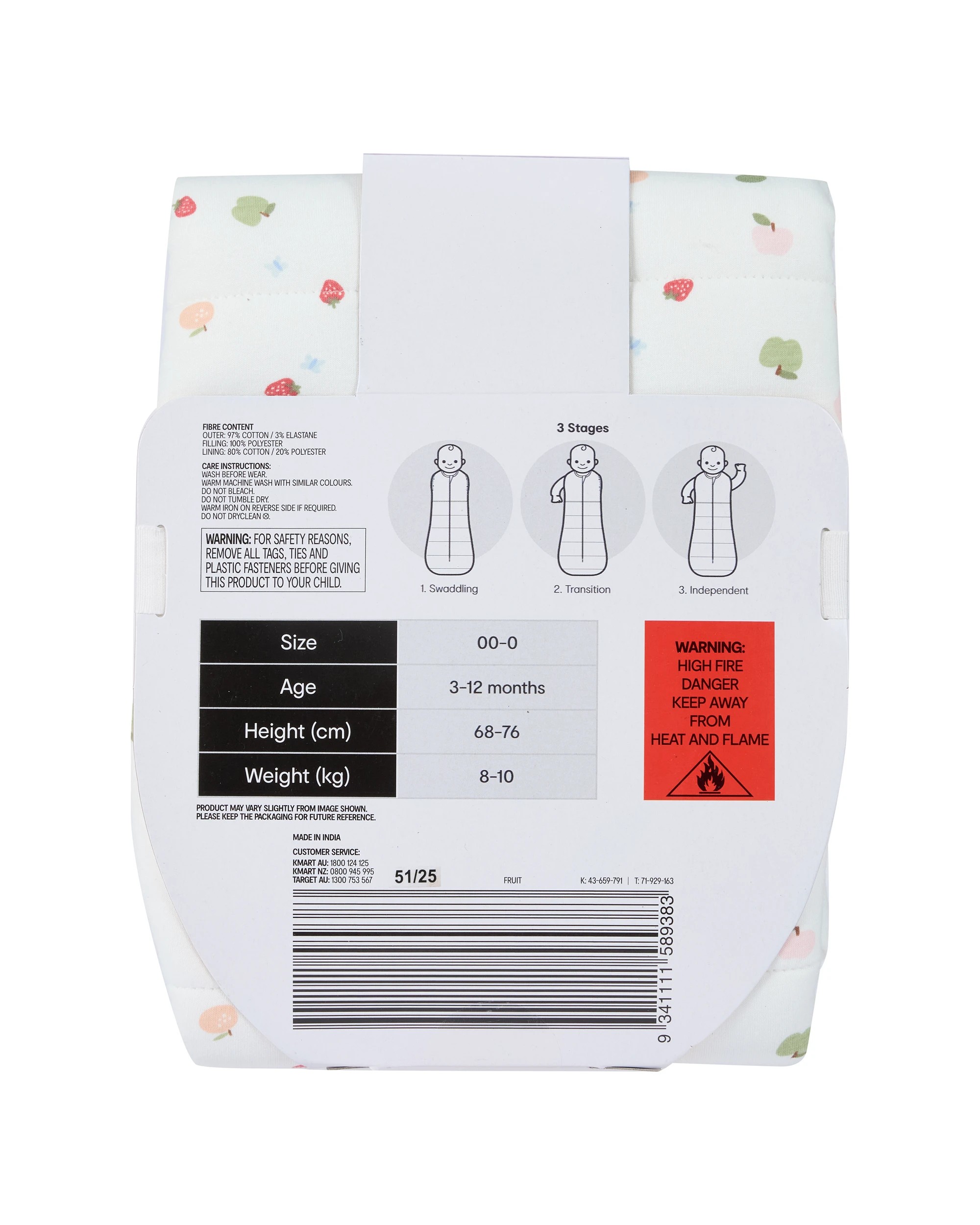 10 Swaddle Bag - Fruit, 10 of 10