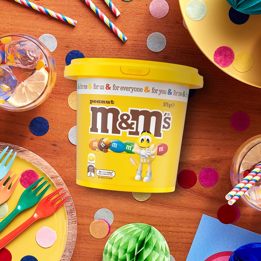 3 M&M's Peanut Party Bucket 575g, 3 of 6