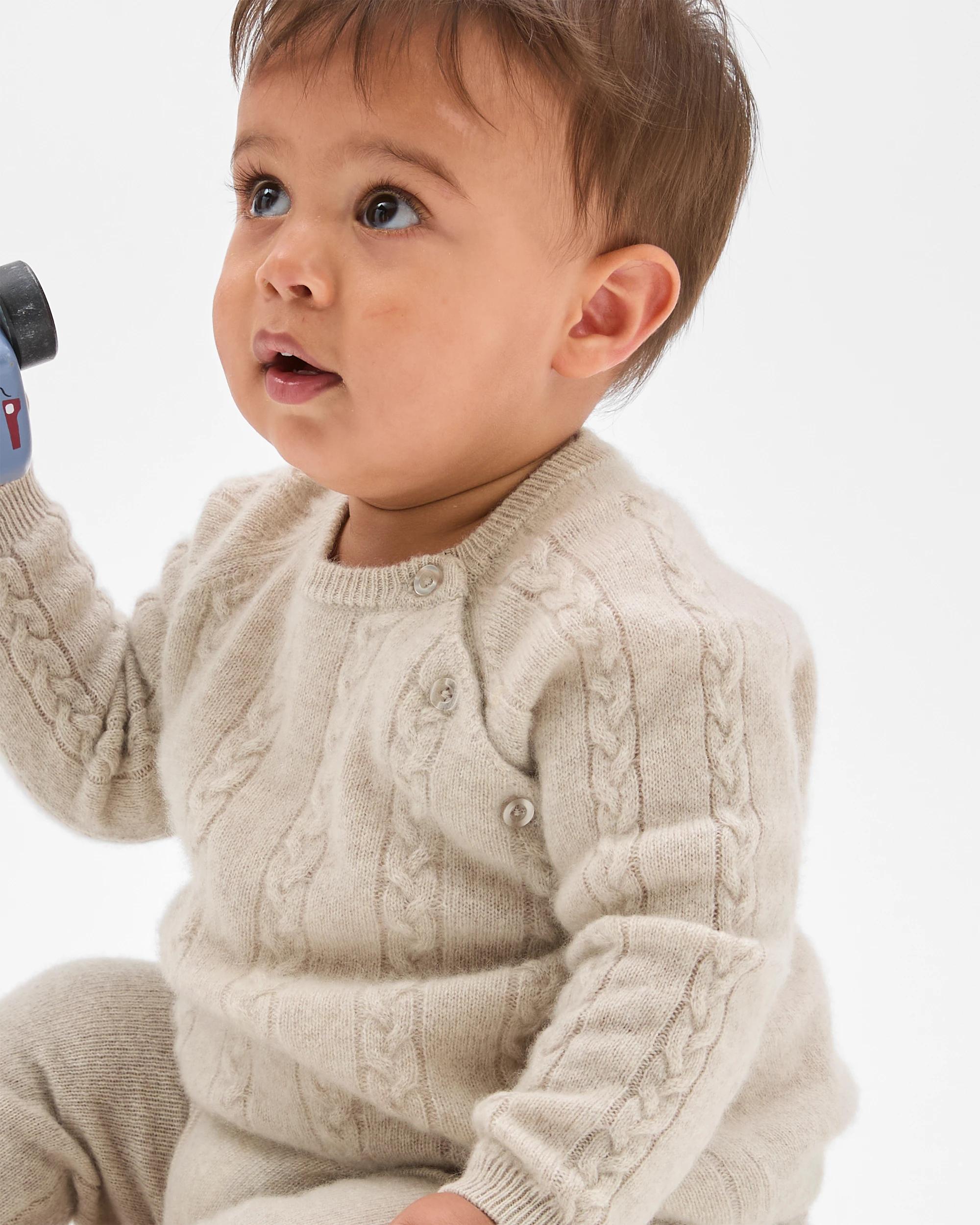 2 Target Baby Baby Cashmere 2 Piece Set Knit Top and Pants OATMEAL MARLE, 2 of 5