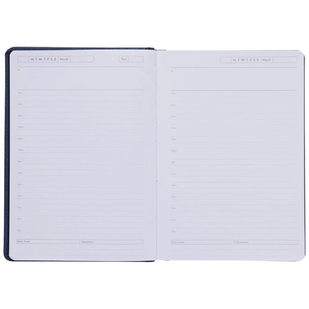 4 Otto A5 Recycled Day to Page Undated Diary Navy, 4 of 6