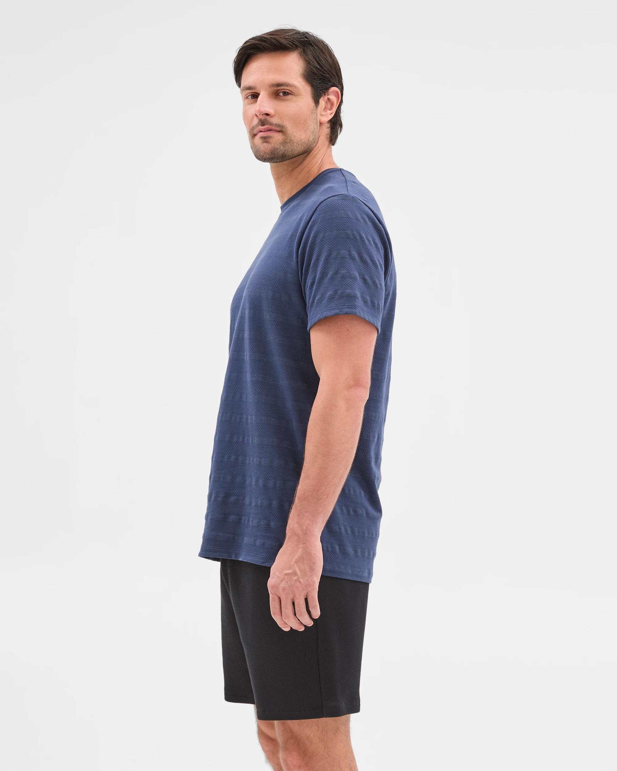 5 Australian Cotton Blend Mens Sleep Jersey Shorts - Maxx BLACK, 5 of 6