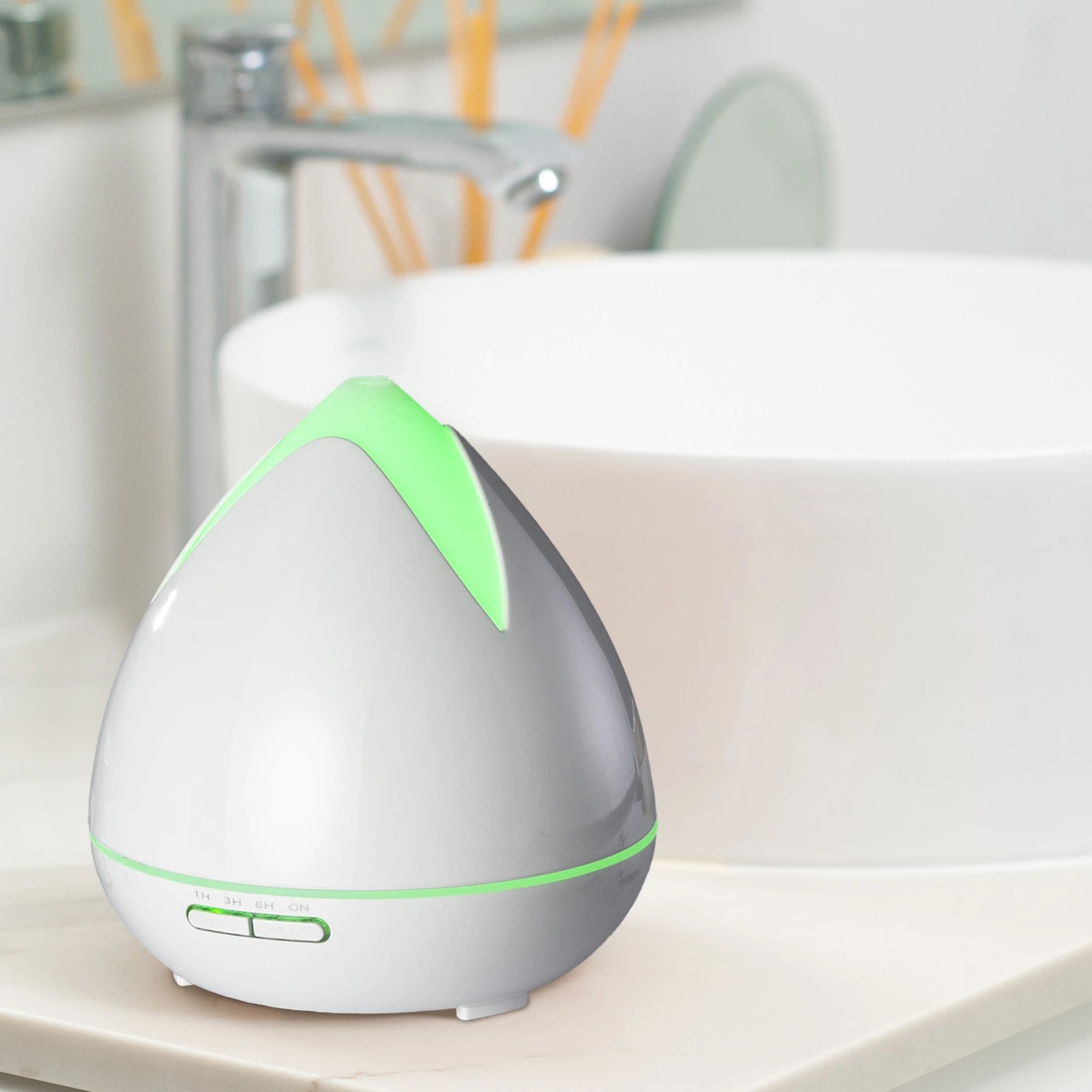 2 PureSpa Essential Oils Ultrasonic Aromatherapy Diffuser Air Humidifier + 3 Oils 400ML - White, 2 of 3