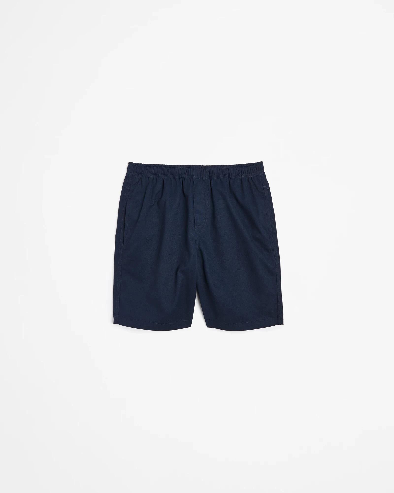 1 Target Kids Australian Cotton Blend 2 Pack School Drill Shorts NAVY BLUE, 1 of 3