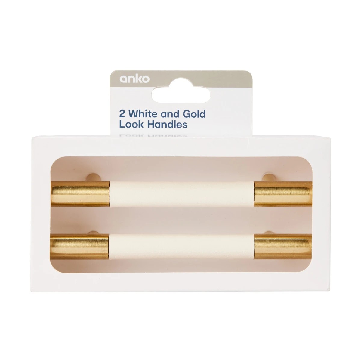 7 2 Pack White and Gold Look Handles, 7 of 7