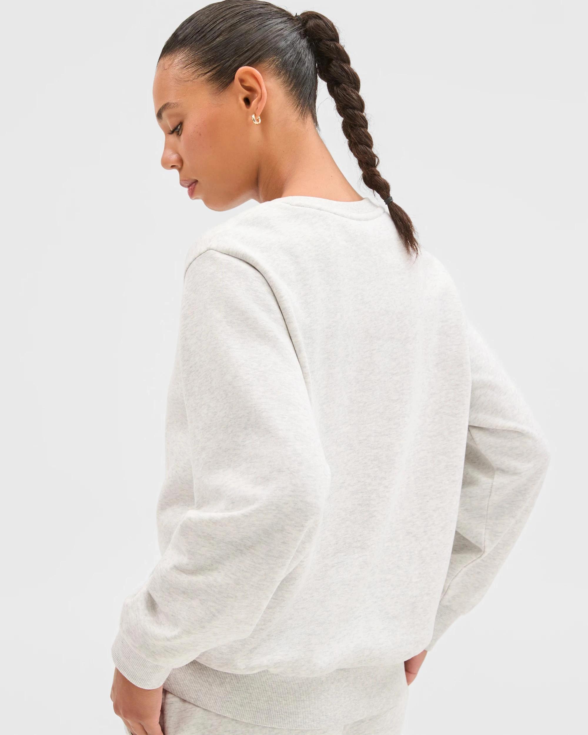 5 Target Active Australian Cotton Blend Fleece Sweat Top SILVER MARLE, 5 of 6