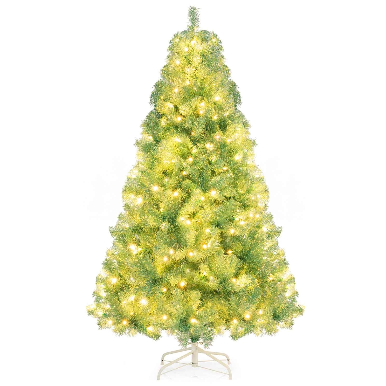 1 Costway 1.8M Pre-Lit Xmas Christmas Tree w/250 LED Light, 1 of 1