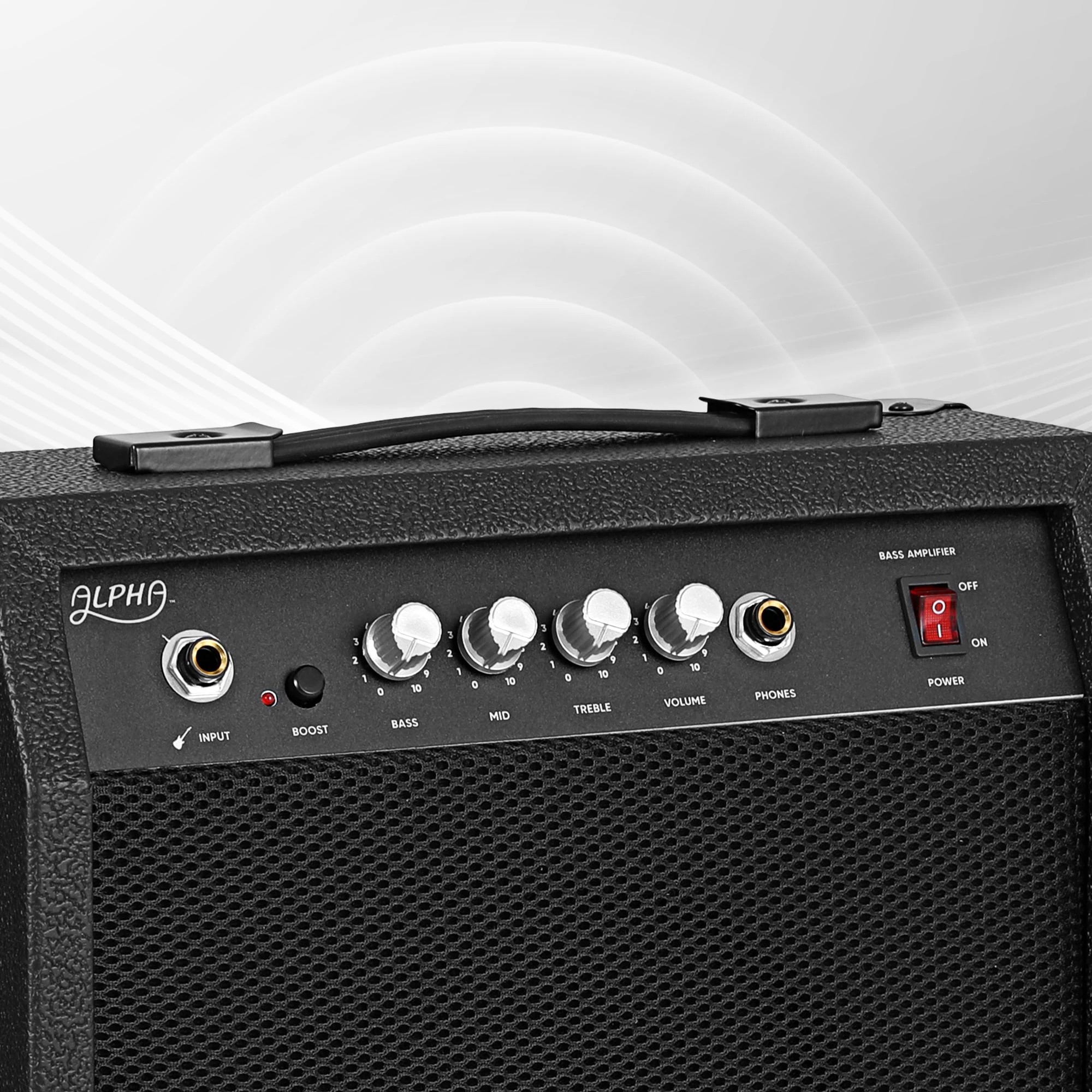 6 Alpha Electric Guitar Bass 47 Inch Set Kit 40W Bass Guitar Amplifier Guitar Stand Folding - Multi, 6 of 9