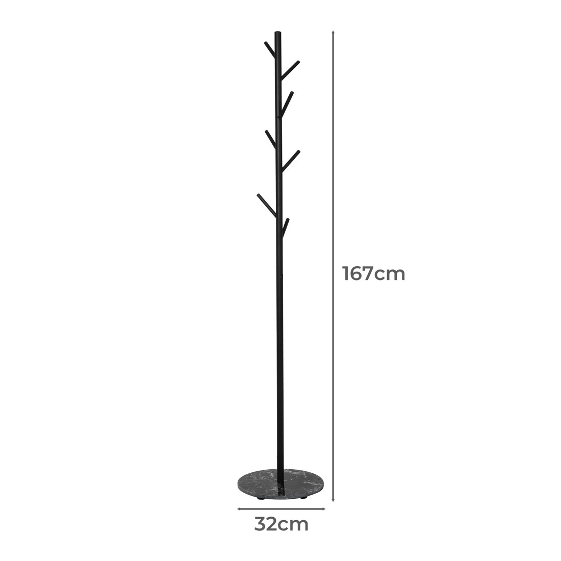 3 Levede Coat Stand - Black, 3 of 6