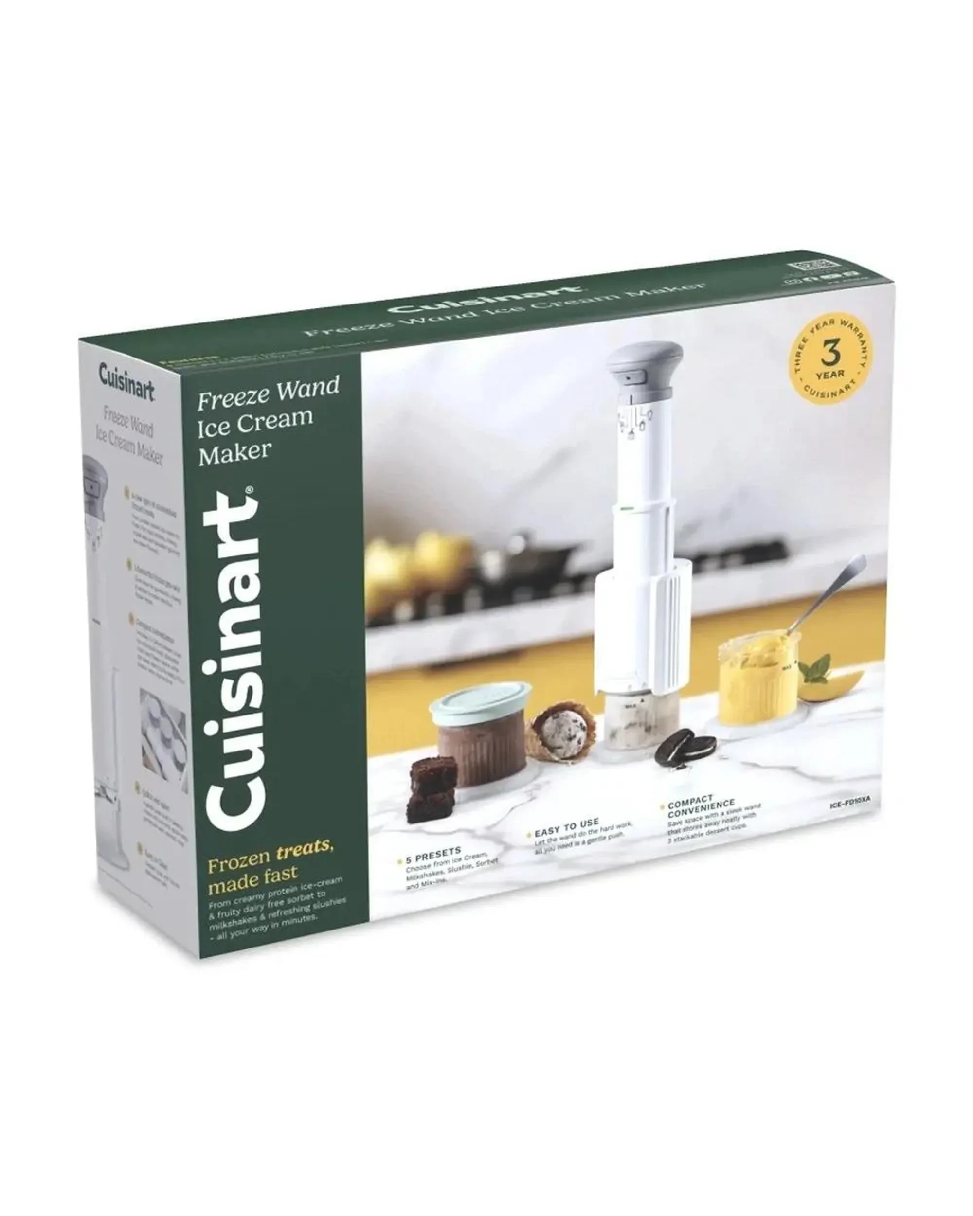 4 Cuisinart Freeze Wand Ice Cream Dessert Maker 1.1L - White, 4 of 4