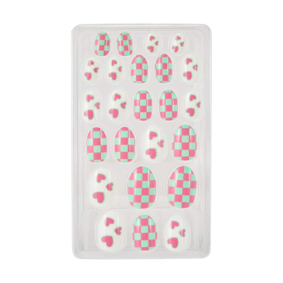 3 OXX Junior 24 Pack Pre-Glued Stick On Nails - Almond Shape, Glow in the Dark, 3 of 4