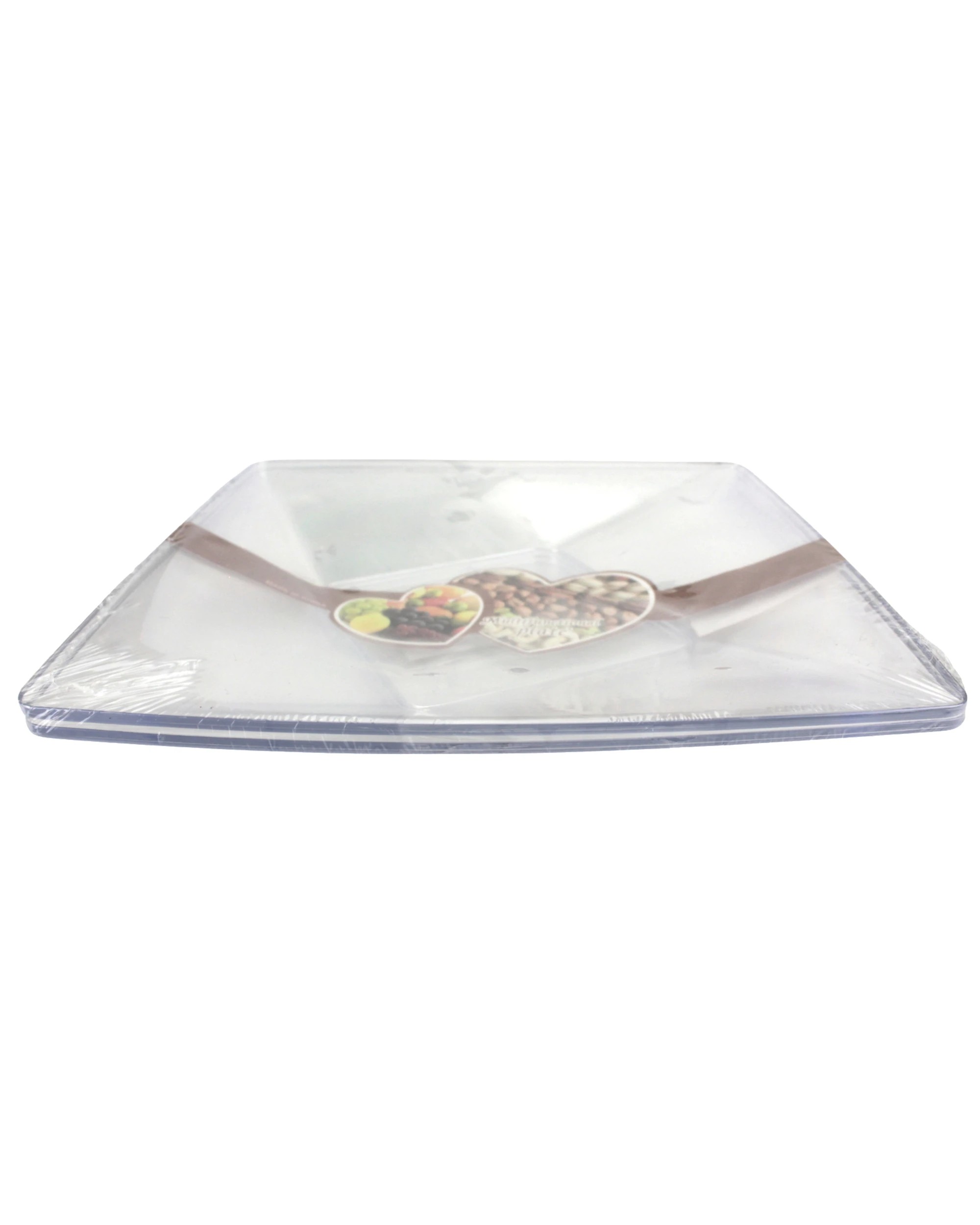 4 Party Maker Square Serving Plates 21.5cm Pack of 2 - Clear, 4 of 5