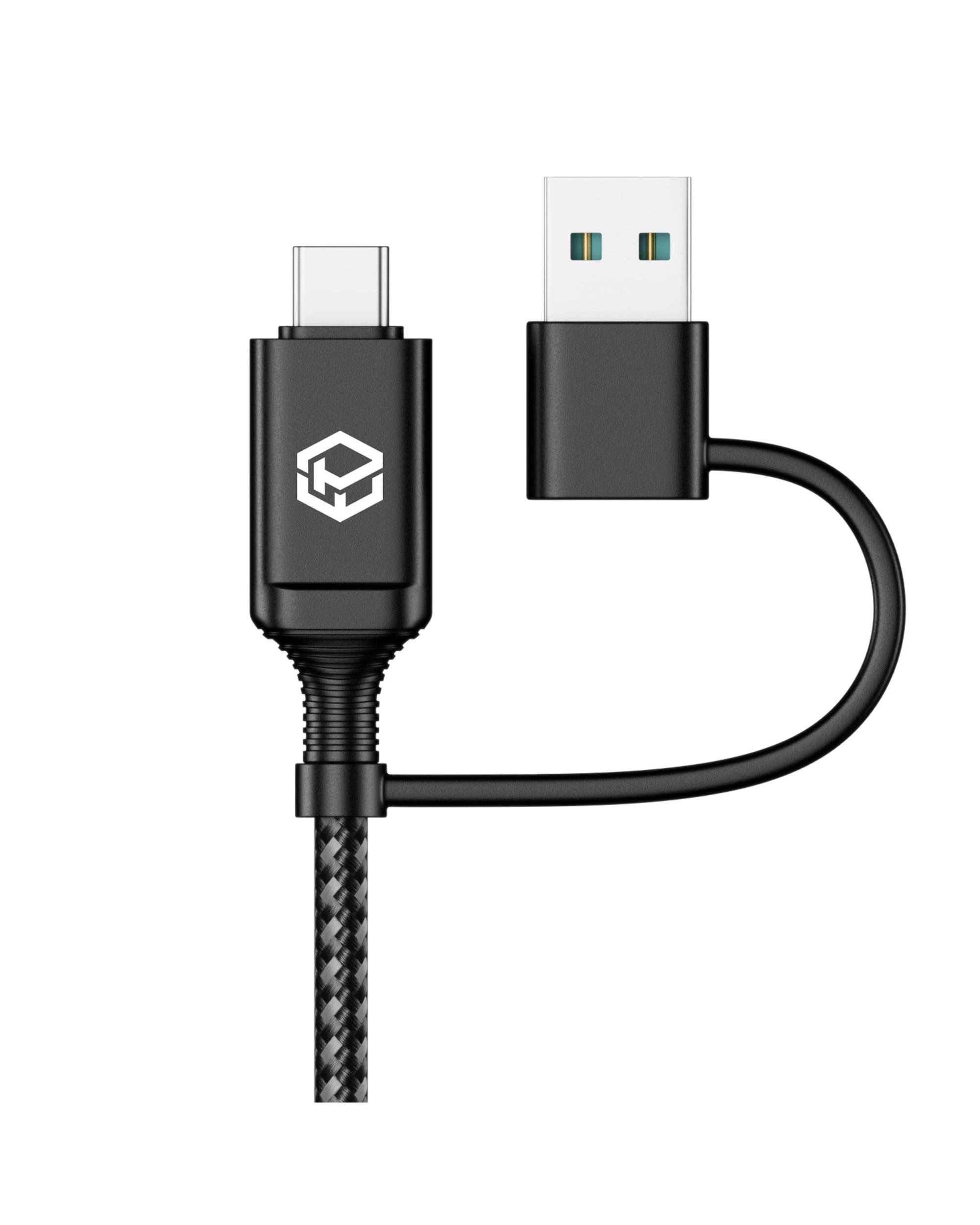 2 Powerwave 2-in-1 2M USB-C Charging Cable with USB-A Adapter for Nintendo Switch 2 - Black, 2 of 5