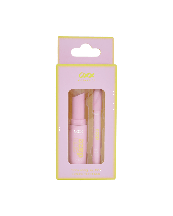OXX Cosmetics Sun Daze Moisturising Lip Shine Lipstick and Liner Duo