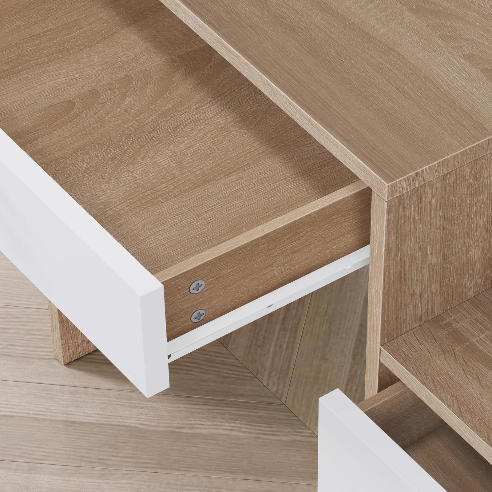 9 Alfordson Dressing Table Stool LED Makeup Mirror Vanity Desk - Natural, 9 of 10