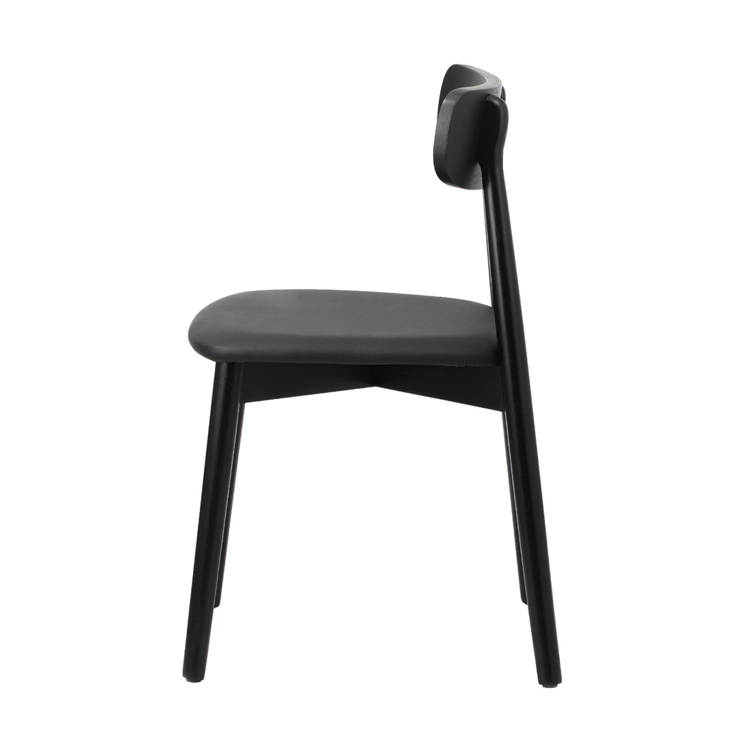 8 Oikiture 2x Dining Chairs Kitchen Chair Pu Leather Solid Wood Cafe Lounge
 - Black, 8 of 10
