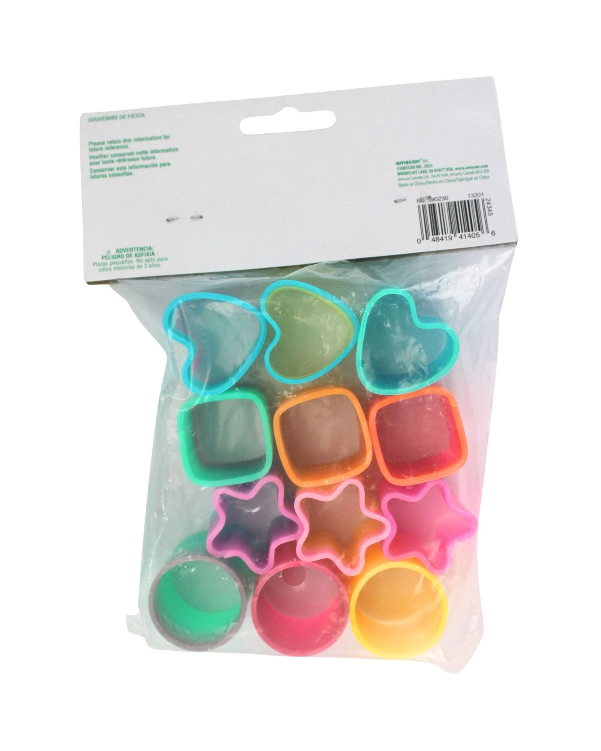 3 Anagram Assorted Shaped Mini Slinky Springs Pack of 12 - Assorted, 3 of 3