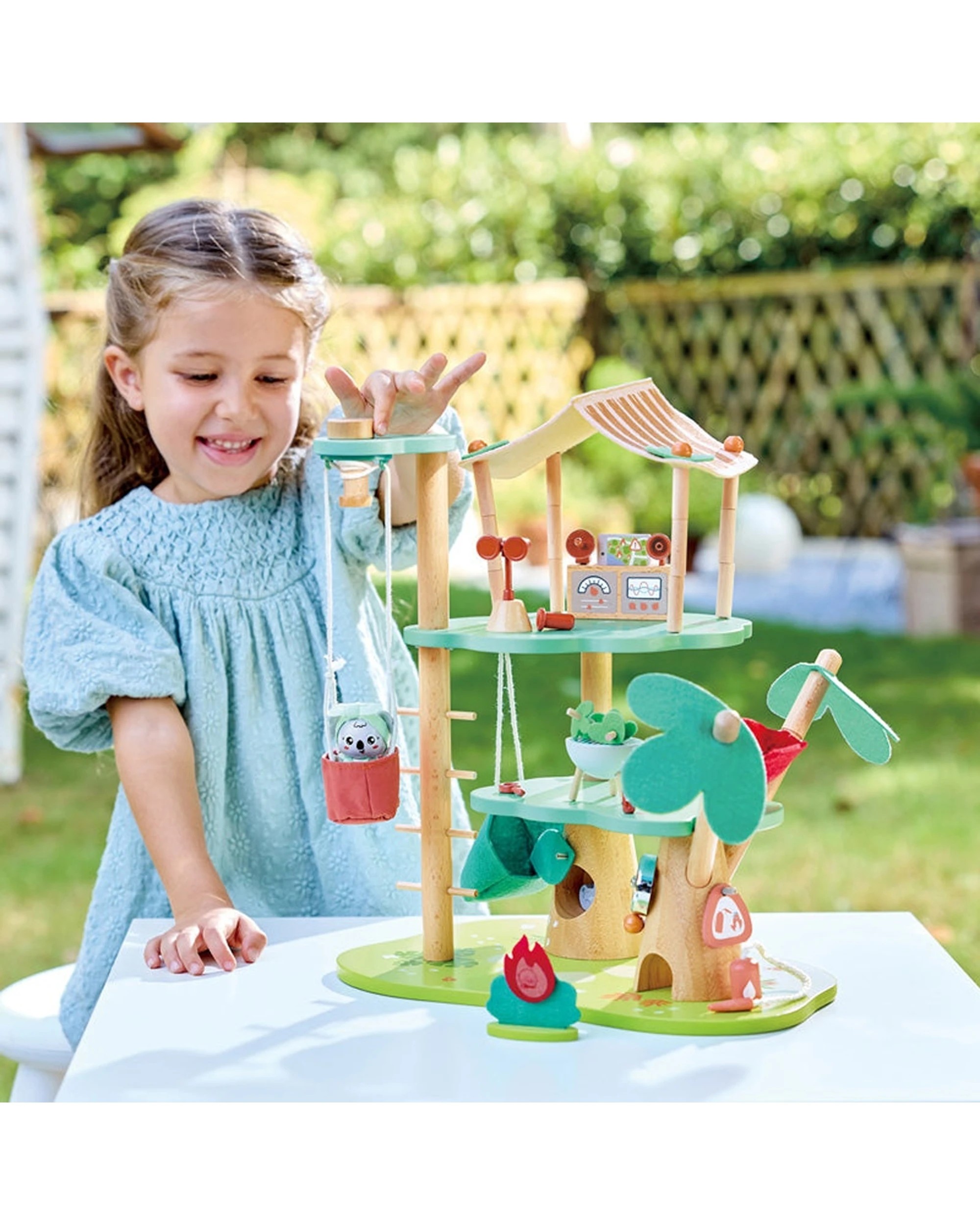 4 Hape Kiki's Treehouse Headquarters Playset Imaginative Kids - Natural, 4 of 4