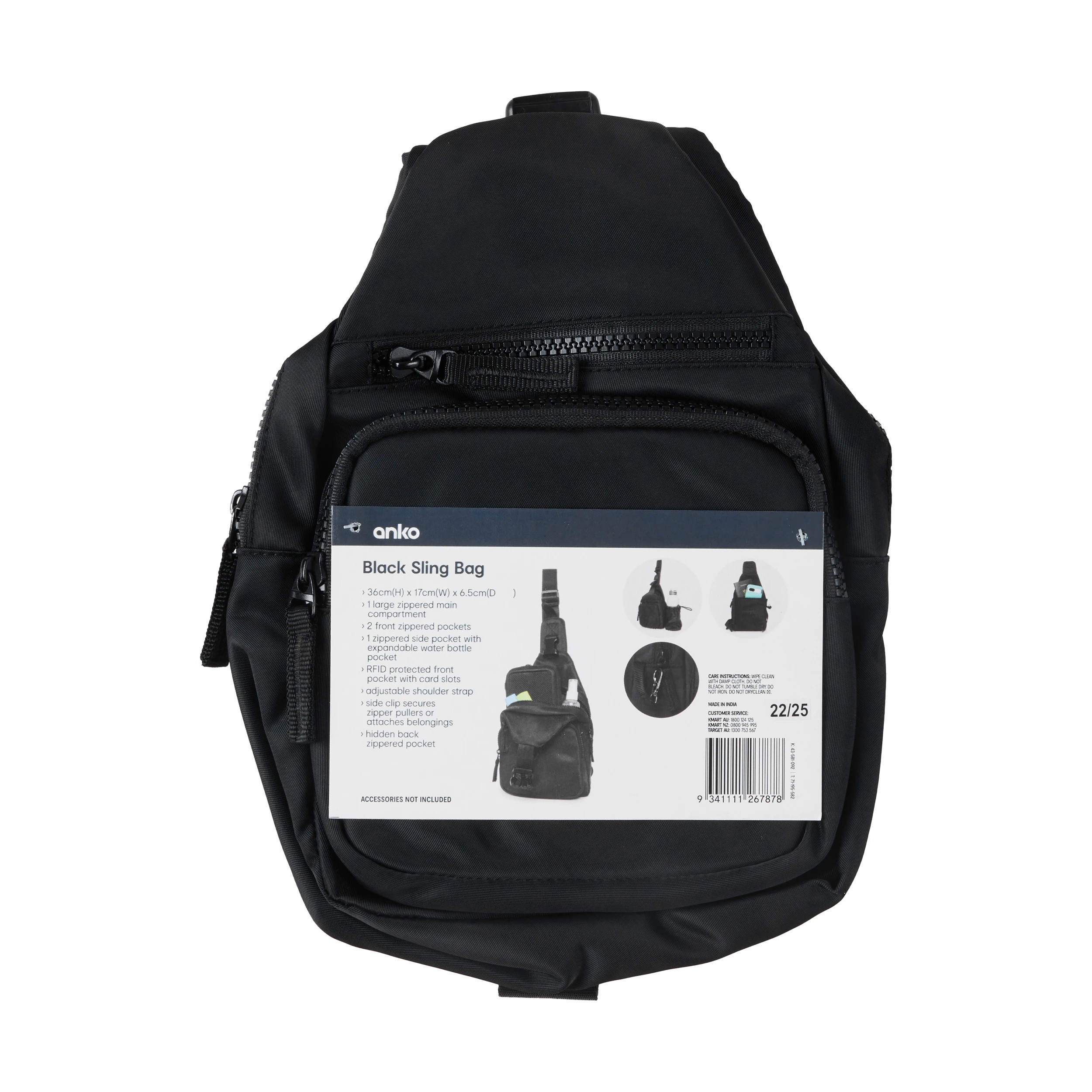 7 Sling Bag - Black, 7 of 7