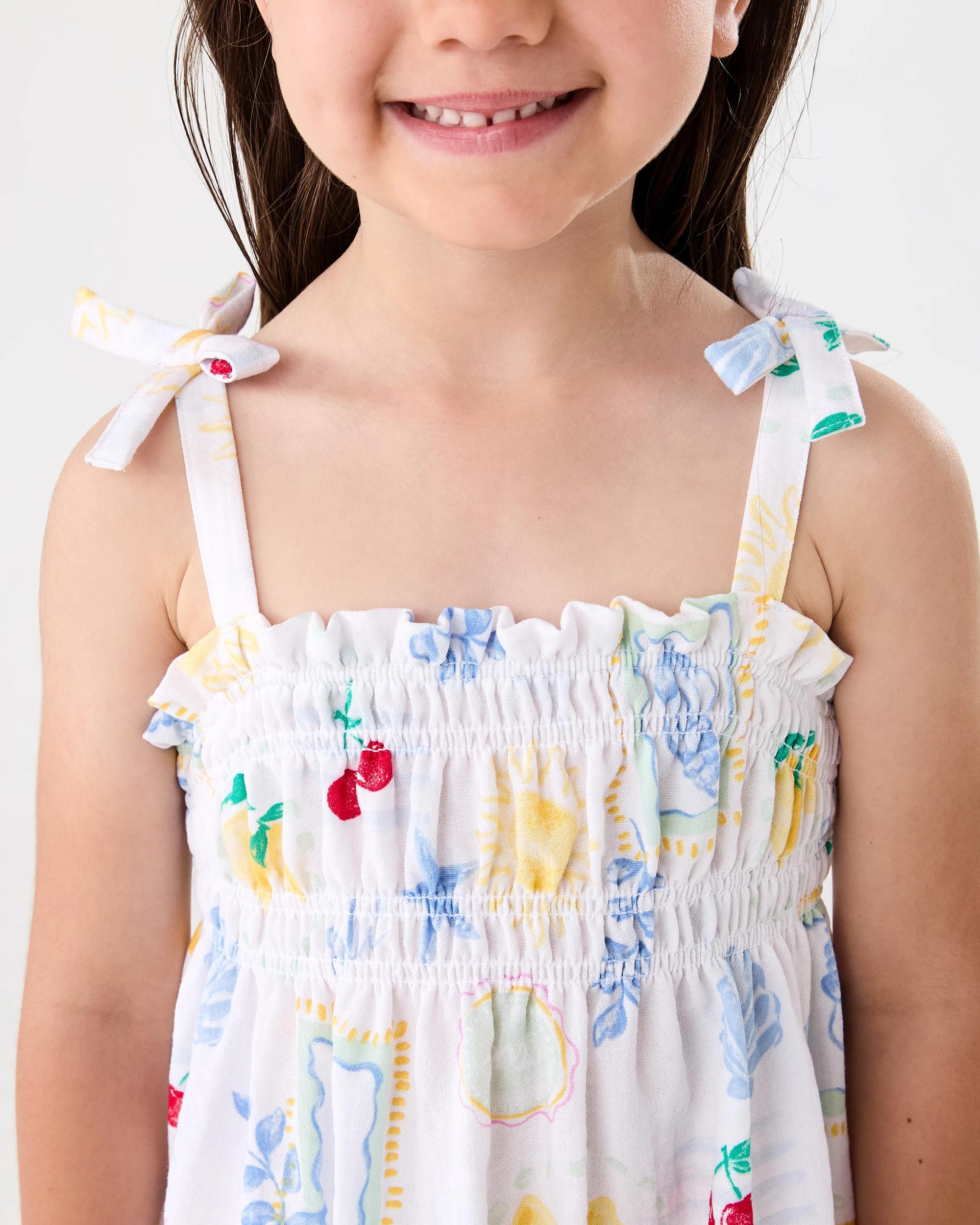 4 Smocked Dress Wht Costal, 4 of 8