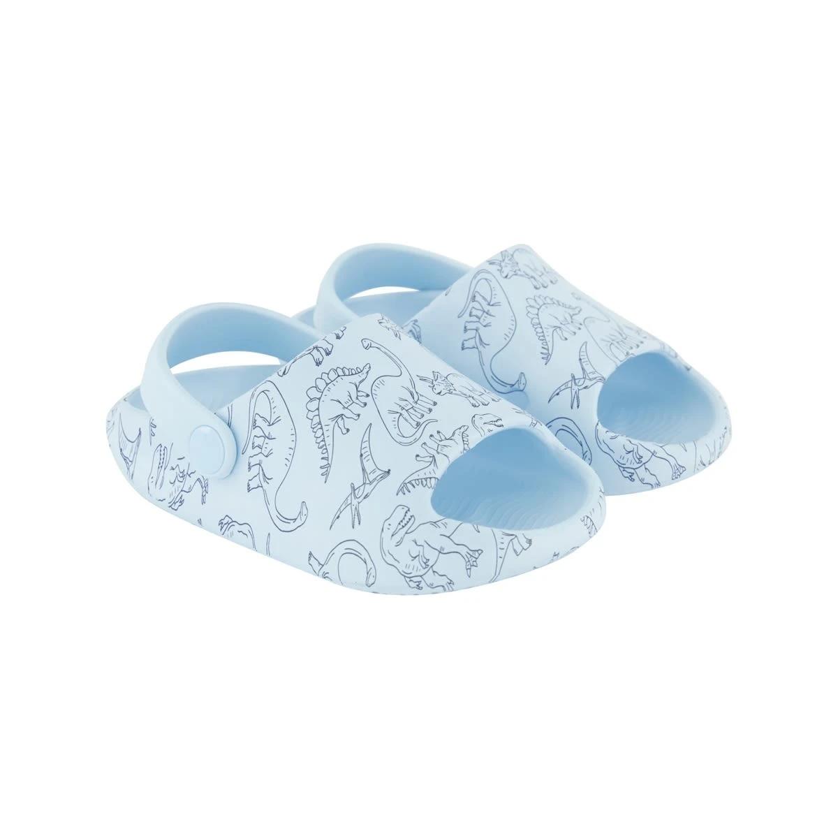 2 Junior Moulded Slides Dino Blue, 2 of 4