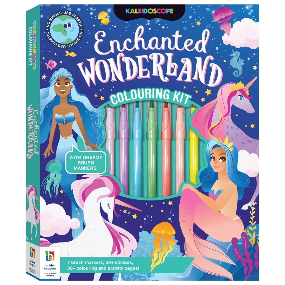 1 Kaleidoscope Enchanted Wonderland Colouring Kit - Book, 1 of 5