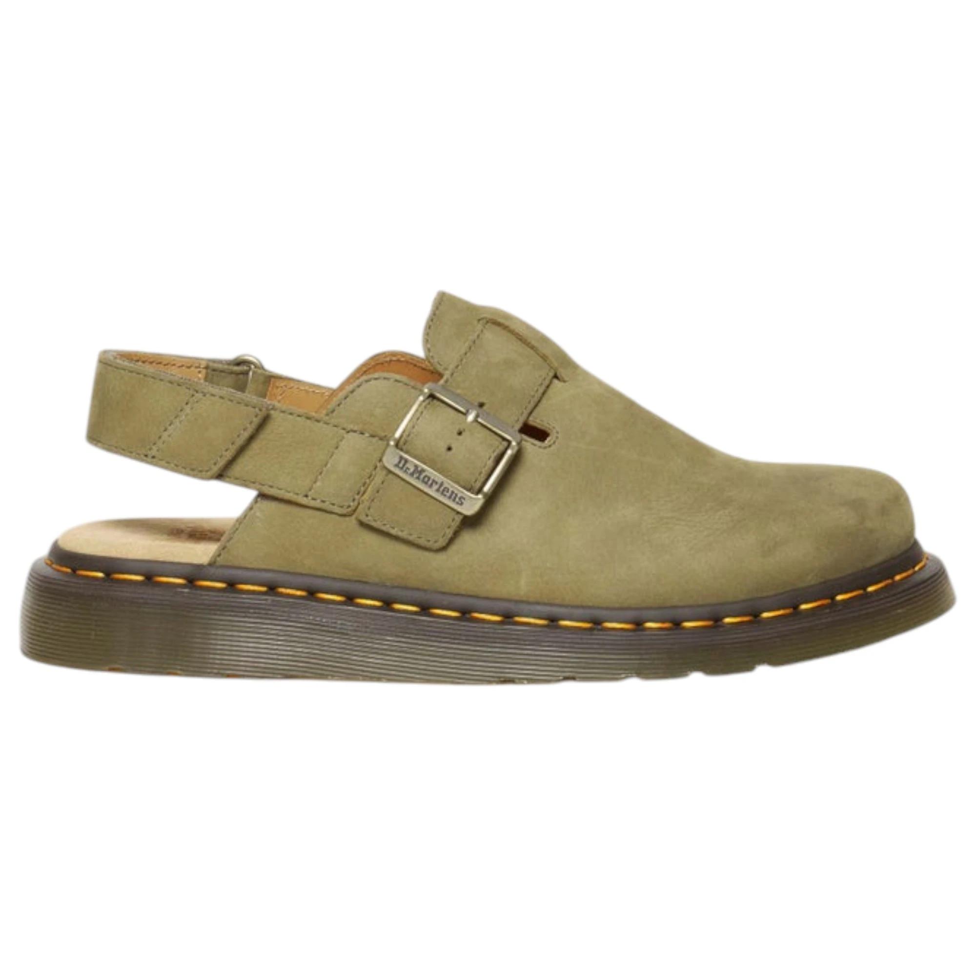 2 Dr. Martens Mens Jorge II Sandals Sling Back Shoes MUTED OLIVE TUMBLED NUBUCK, 2 of 7
