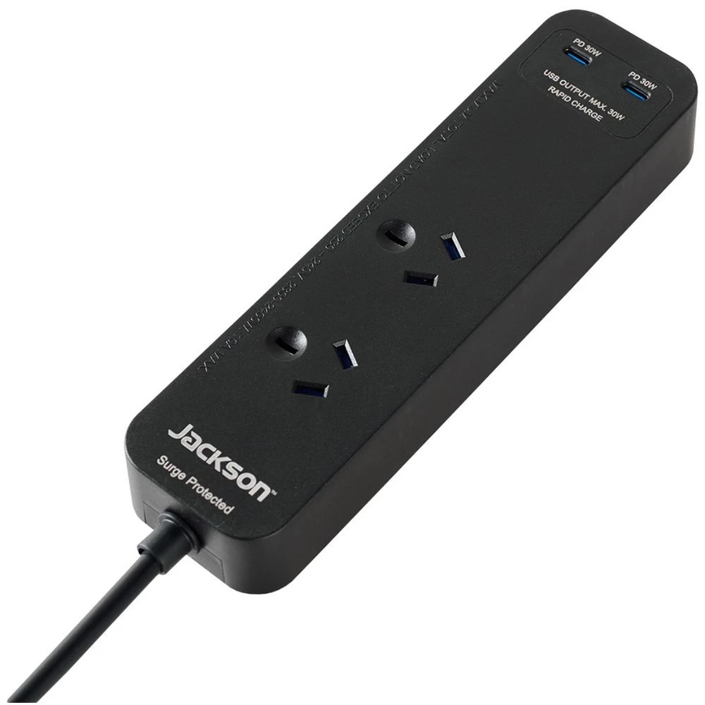 2 Jackson Rapid Charge 30W USB-C Compact Powerboard Black, 2 of 5
