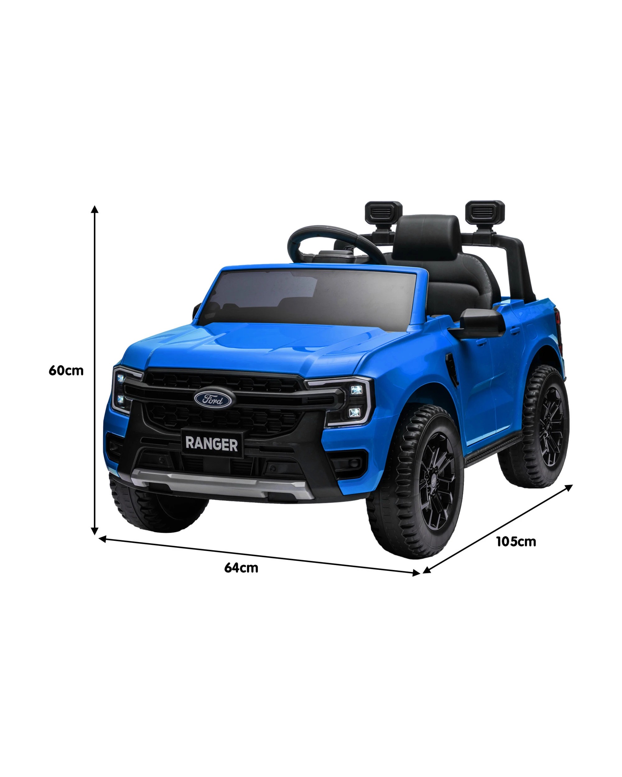 10 Kahuna Ford Ranger Electric Kids Ride On Car in Blue, 10 of 10
