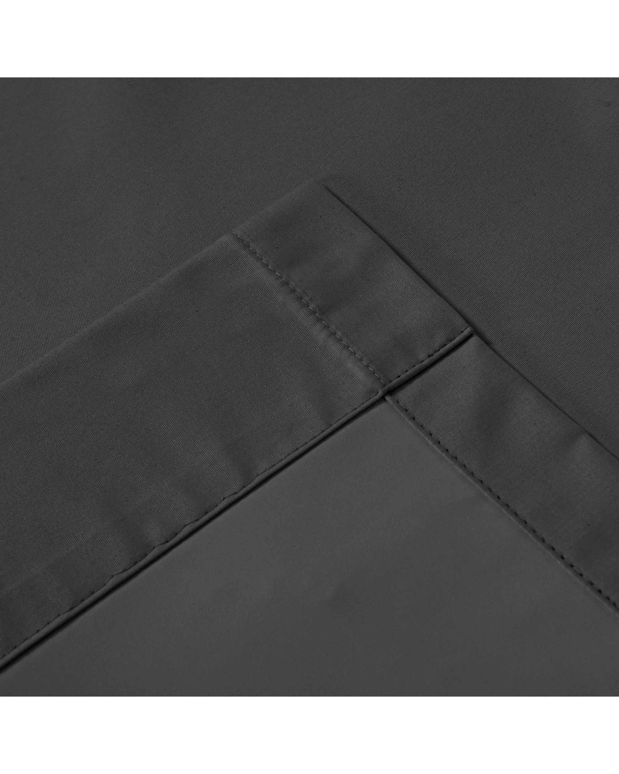 8 Sherwood Home Orlando Blockout Multi Header Curtain Pair 225x223cm - Charcoal, 8 of 8