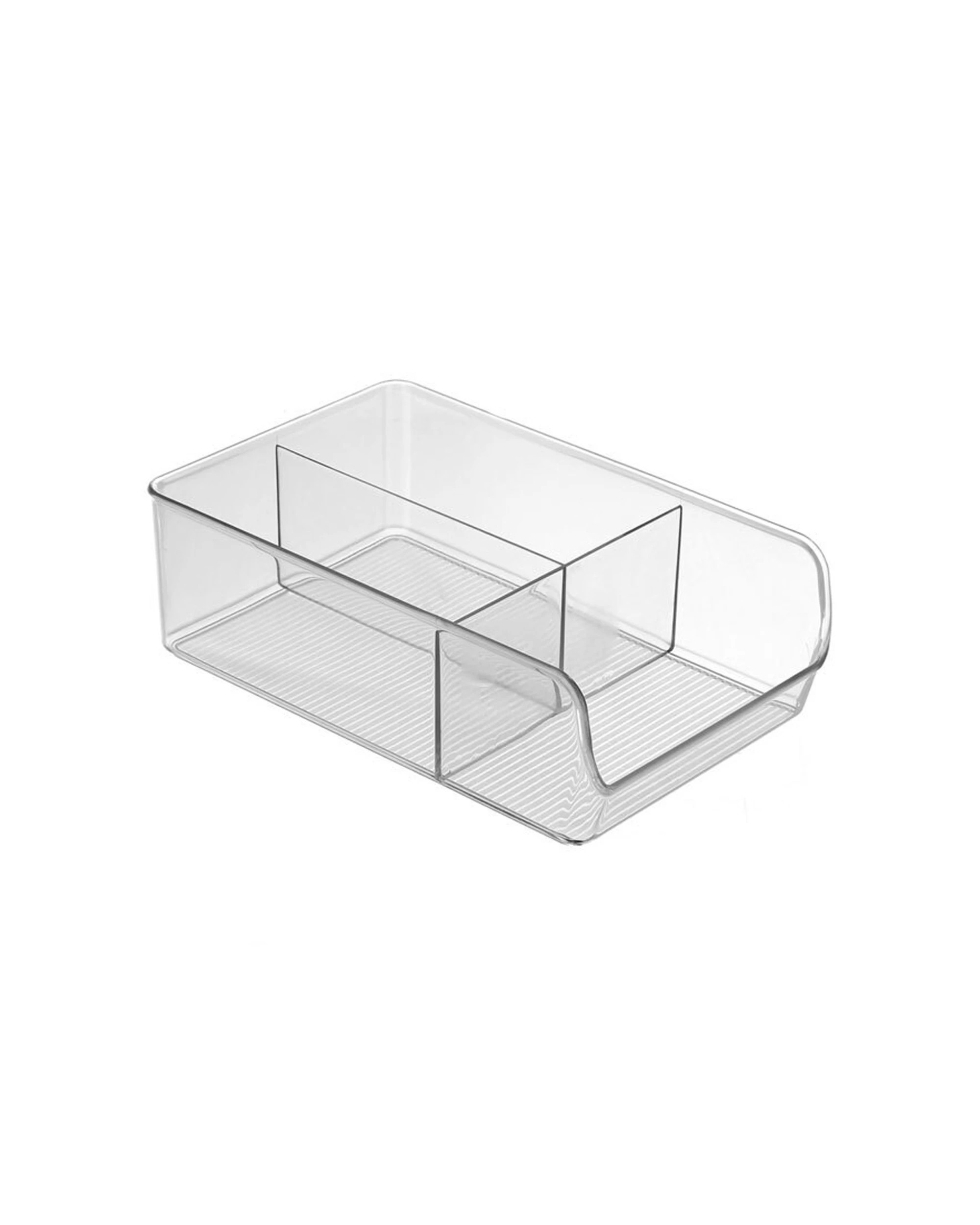3 Boxsweden 3 Compartment Crystal Storage Container Durable Handles 28x17x9cm
 - plain, 3 of 3