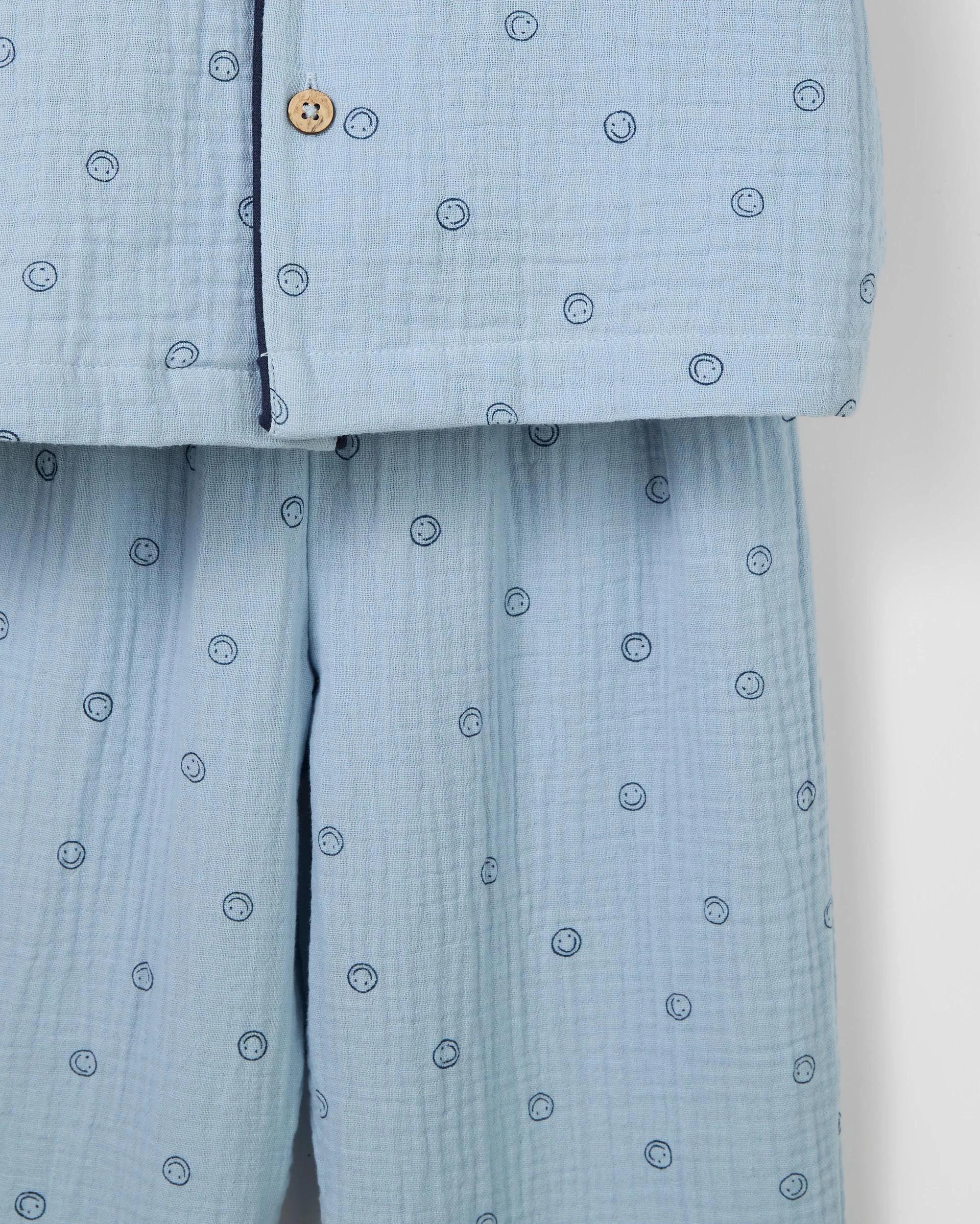 7 Target Kids Australian Cotton Younger Boys Double Cloth Woven Pyjama Set FACE, 7 of 8