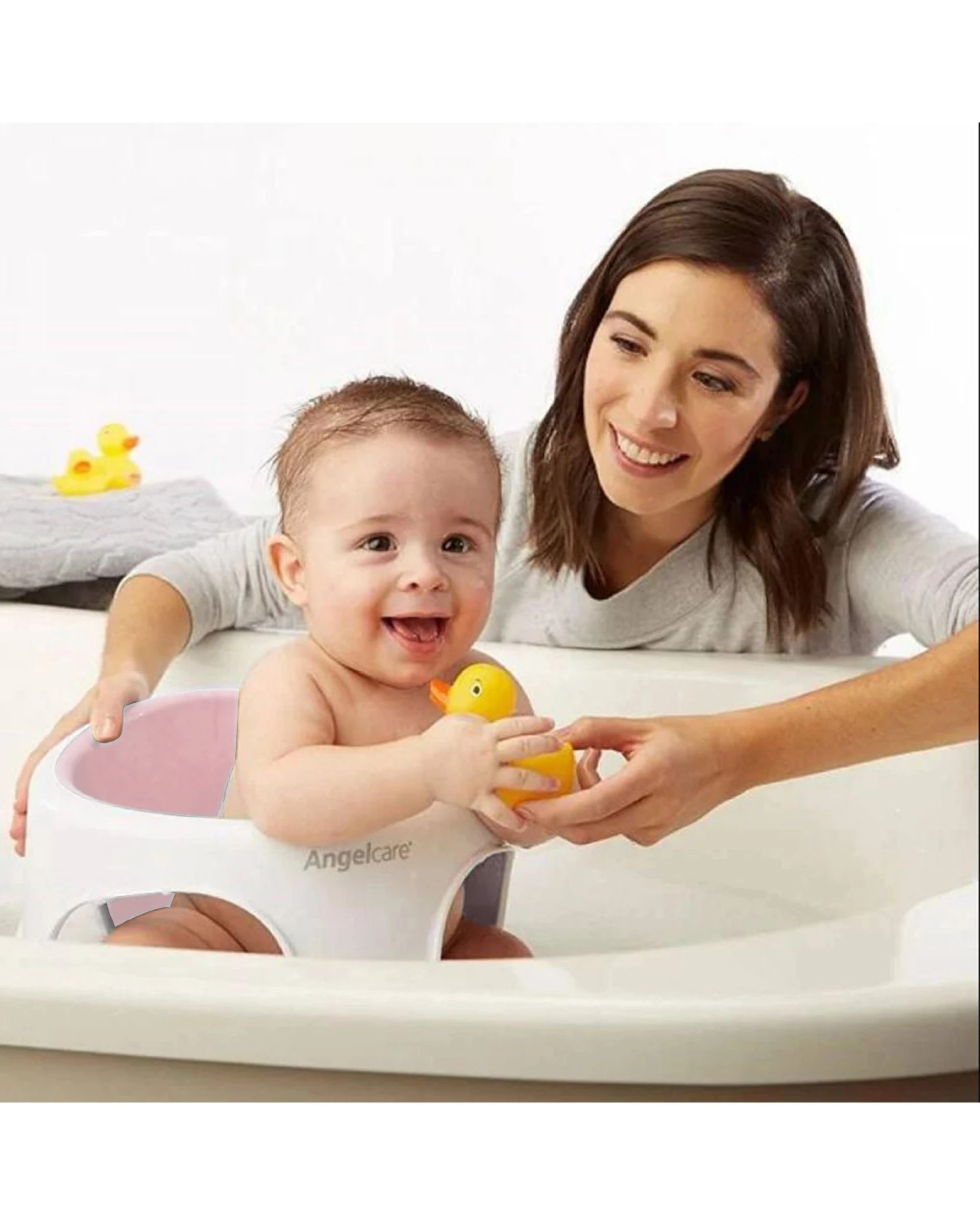 3 Angelcare Ac587 Baby Bath Soft Touch Ring Seat - Pink, 3 of 5