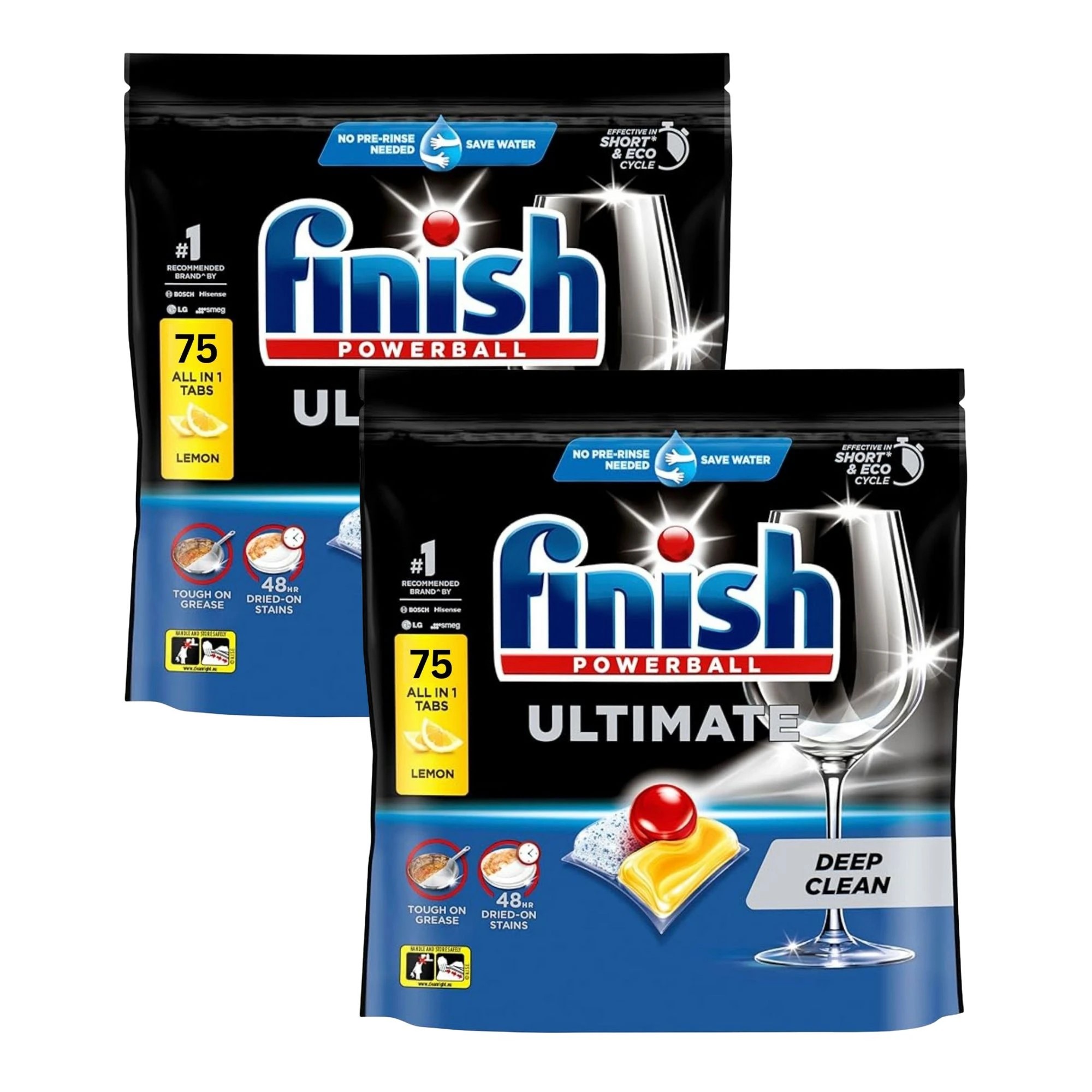 1 Finish Ultimate Dishwasher Tablets Lemon 75'S X2, 1 of 1