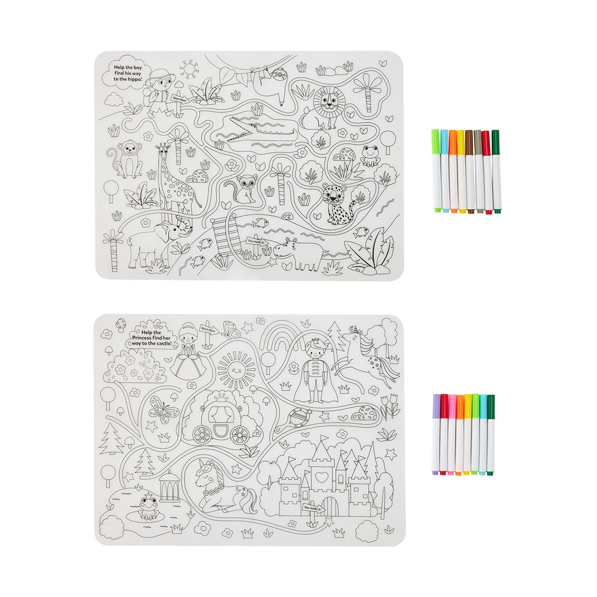 2 9 Pack Colour in Washable Silicone Placemat - Assorted, 2 of 10