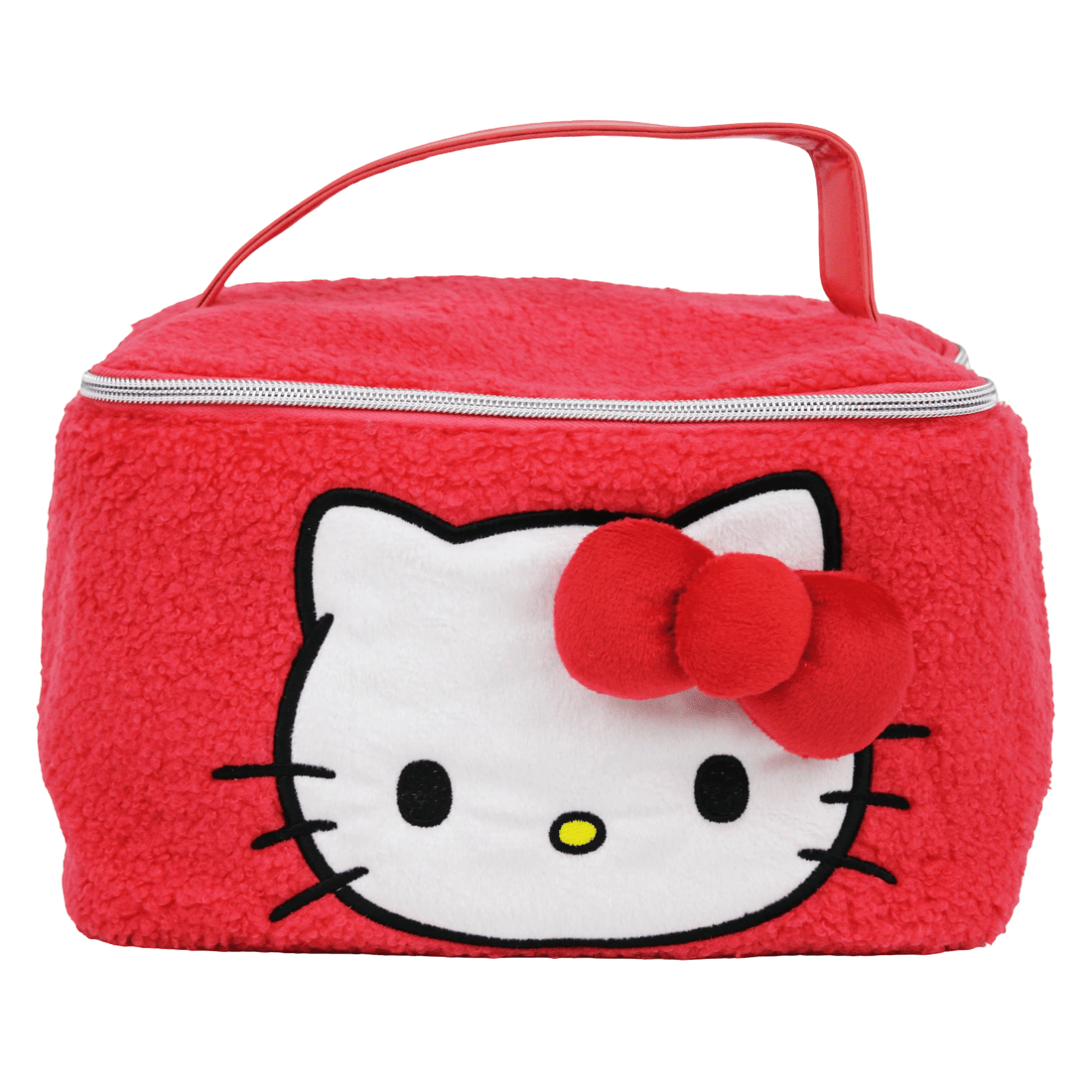 1 Hello Kitty and Friends Fluffy Cosmetic Train Case - Red, 1 of 3
