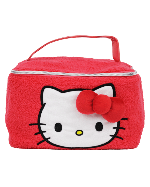 Hello Kitty and Friends Fluffy Cosmetic Train Case - Red