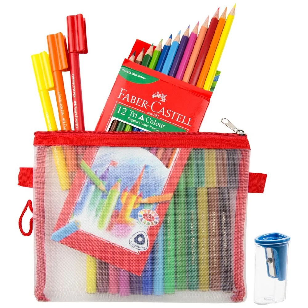 2 Faber Castell Creative Art Colour Set With Pencil Case 30 Pack, 2 of 5